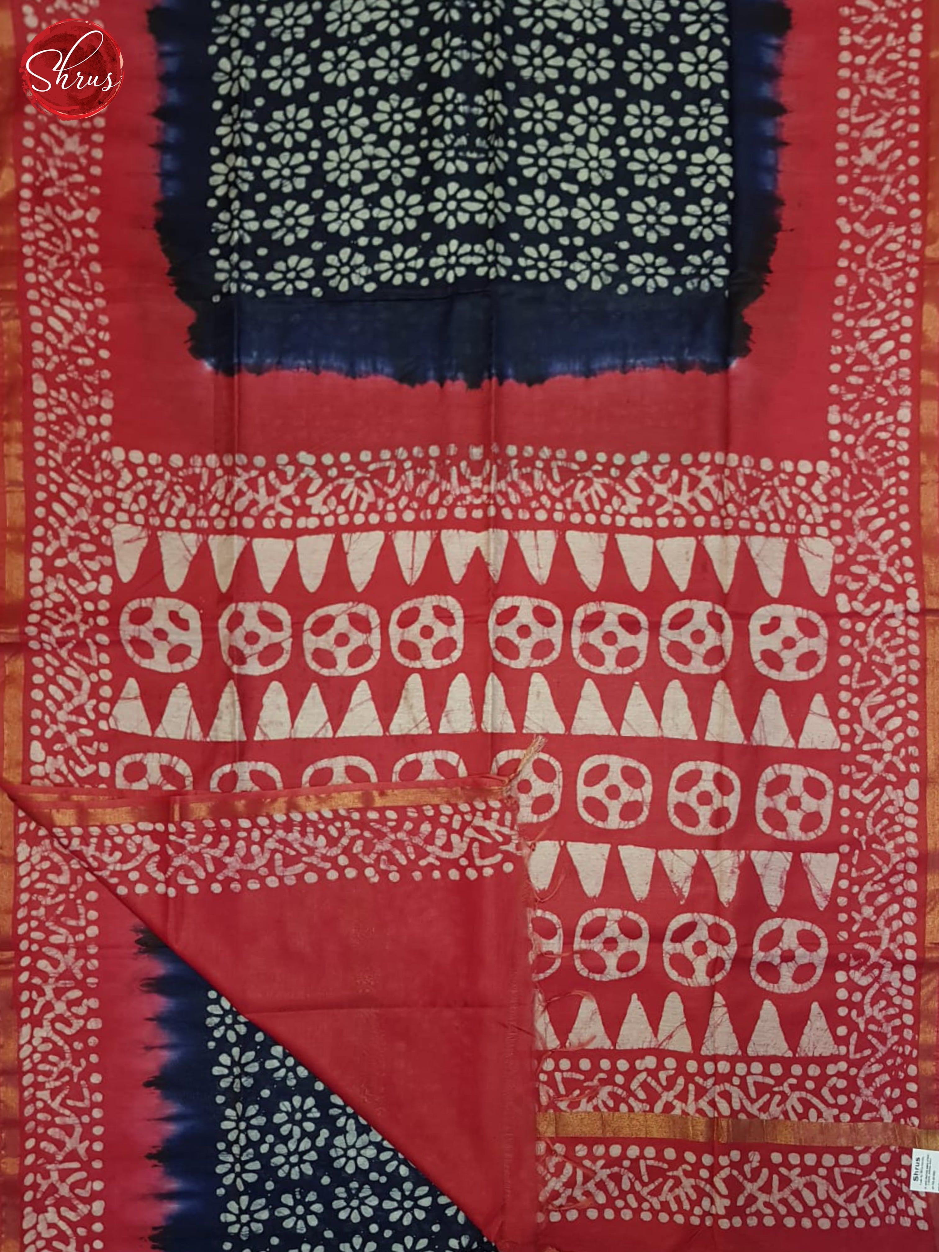 Blue & Pink - Bhatik Saree - Shop on ShrusEternity.com