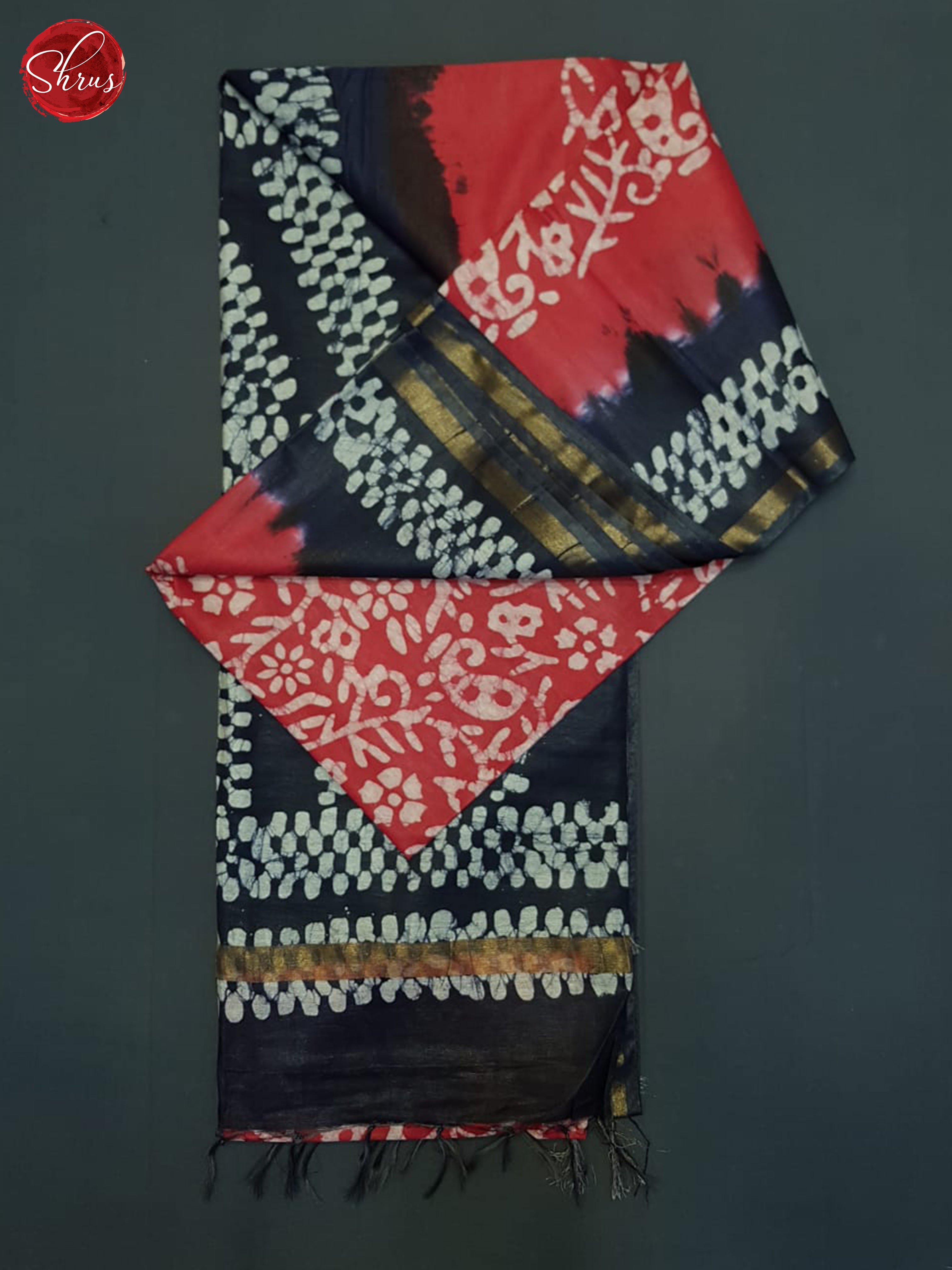 Red & Blue - Bhatik Saree - Shop on ShrusEternity.com