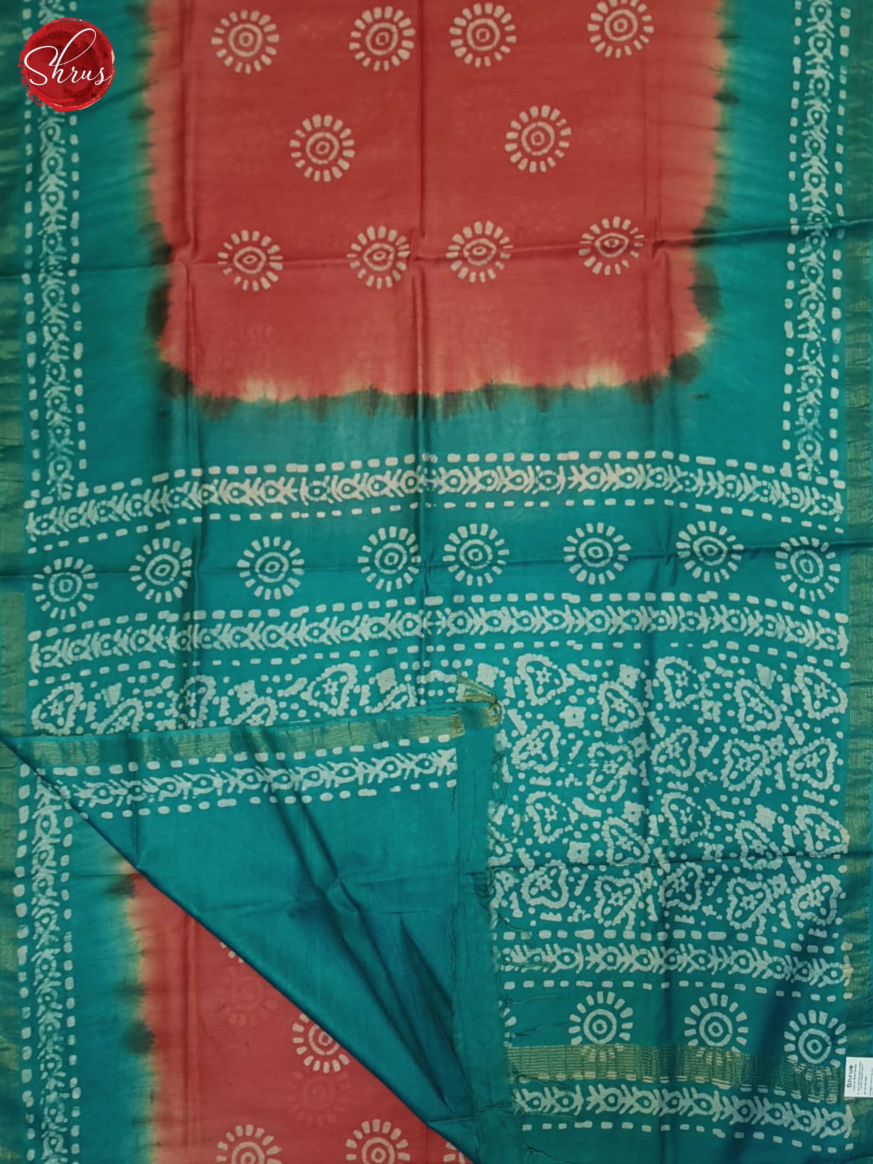 REd & Green - Bhatik Saree - Shop on ShrusEternity.com