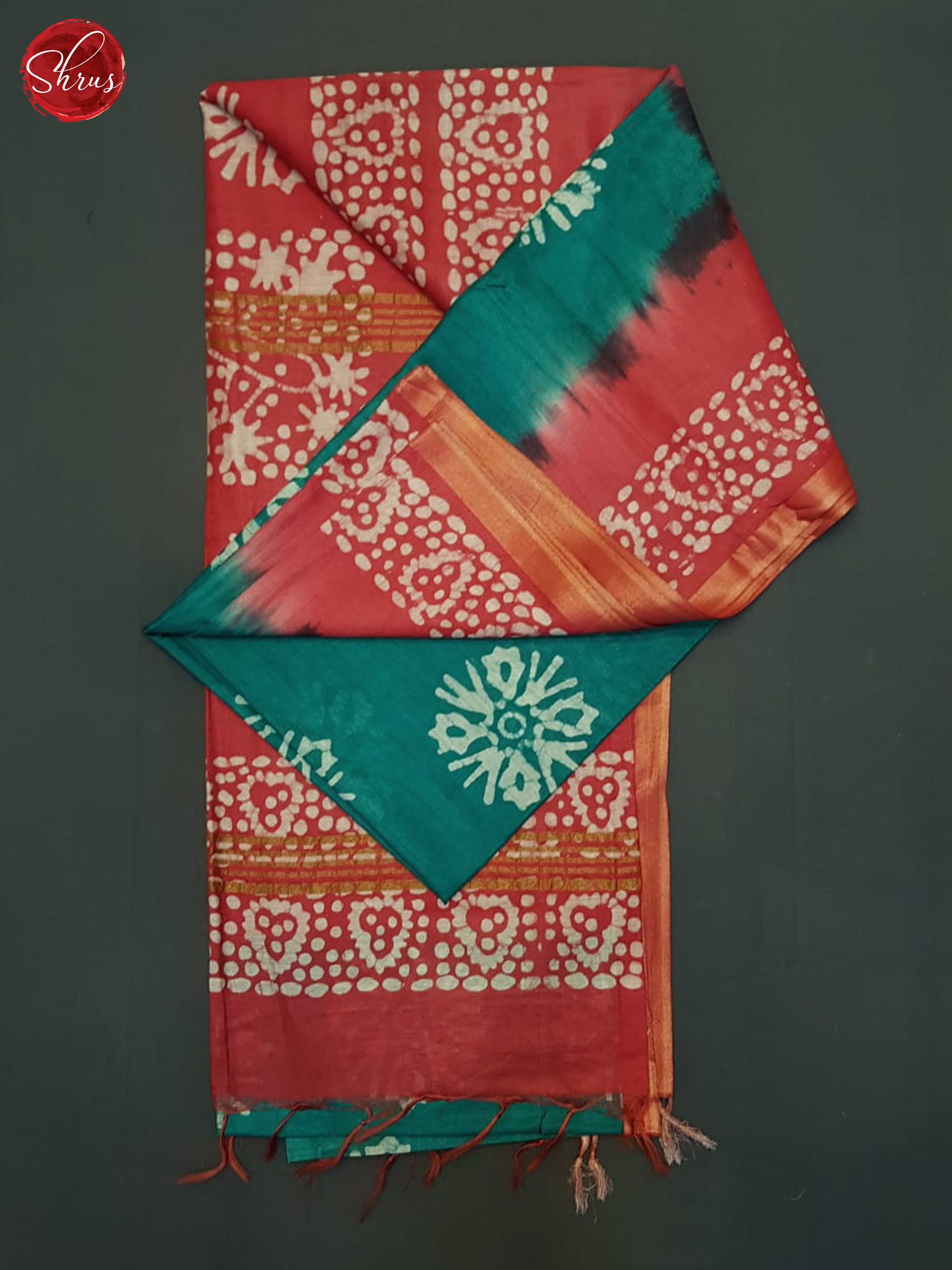 Green & Pink - Bhatik Saree - Shop on ShrusEternity.com