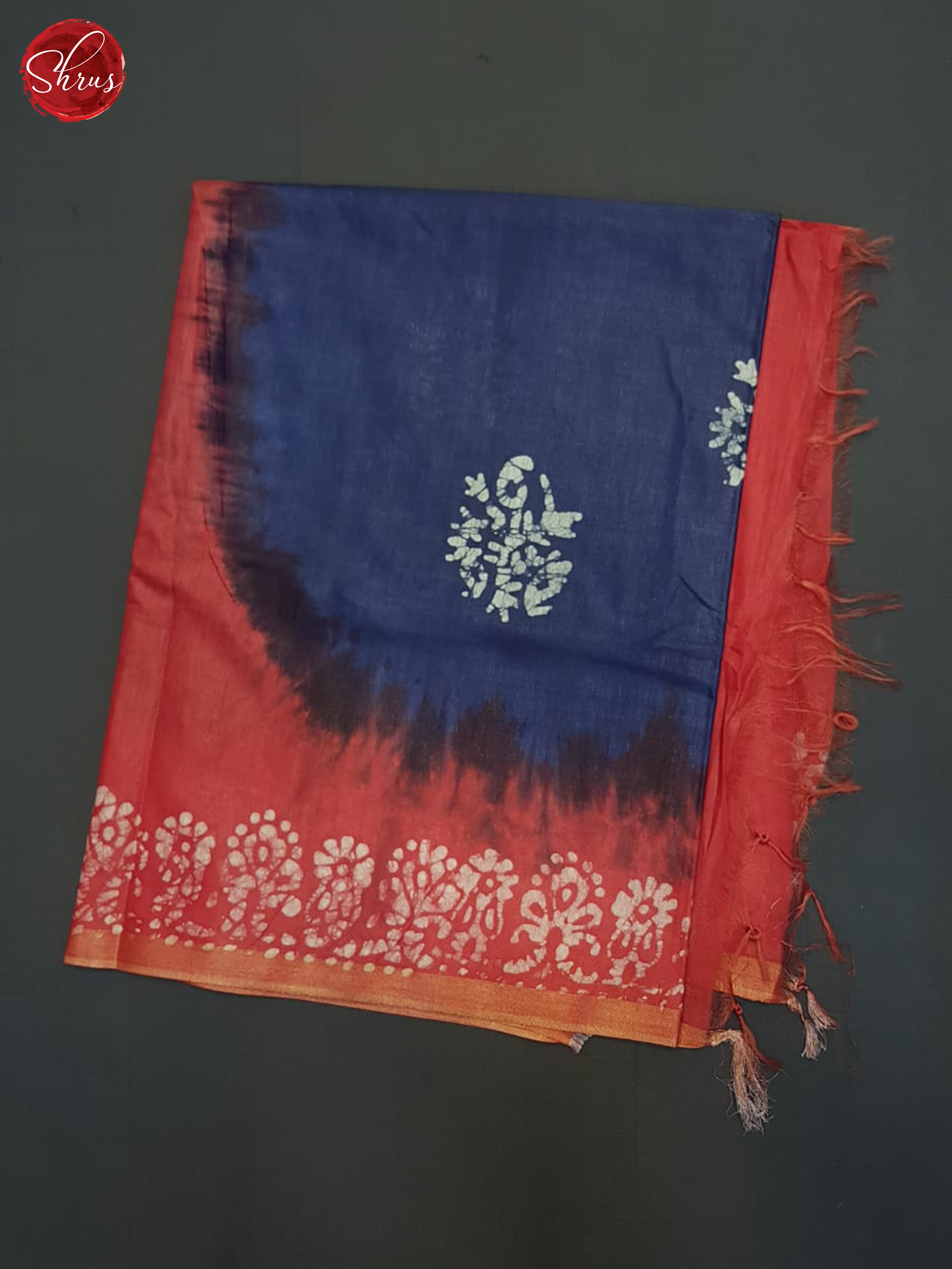 Blue & Pink - Bhatik Saree - Shop on ShrusEternity.com