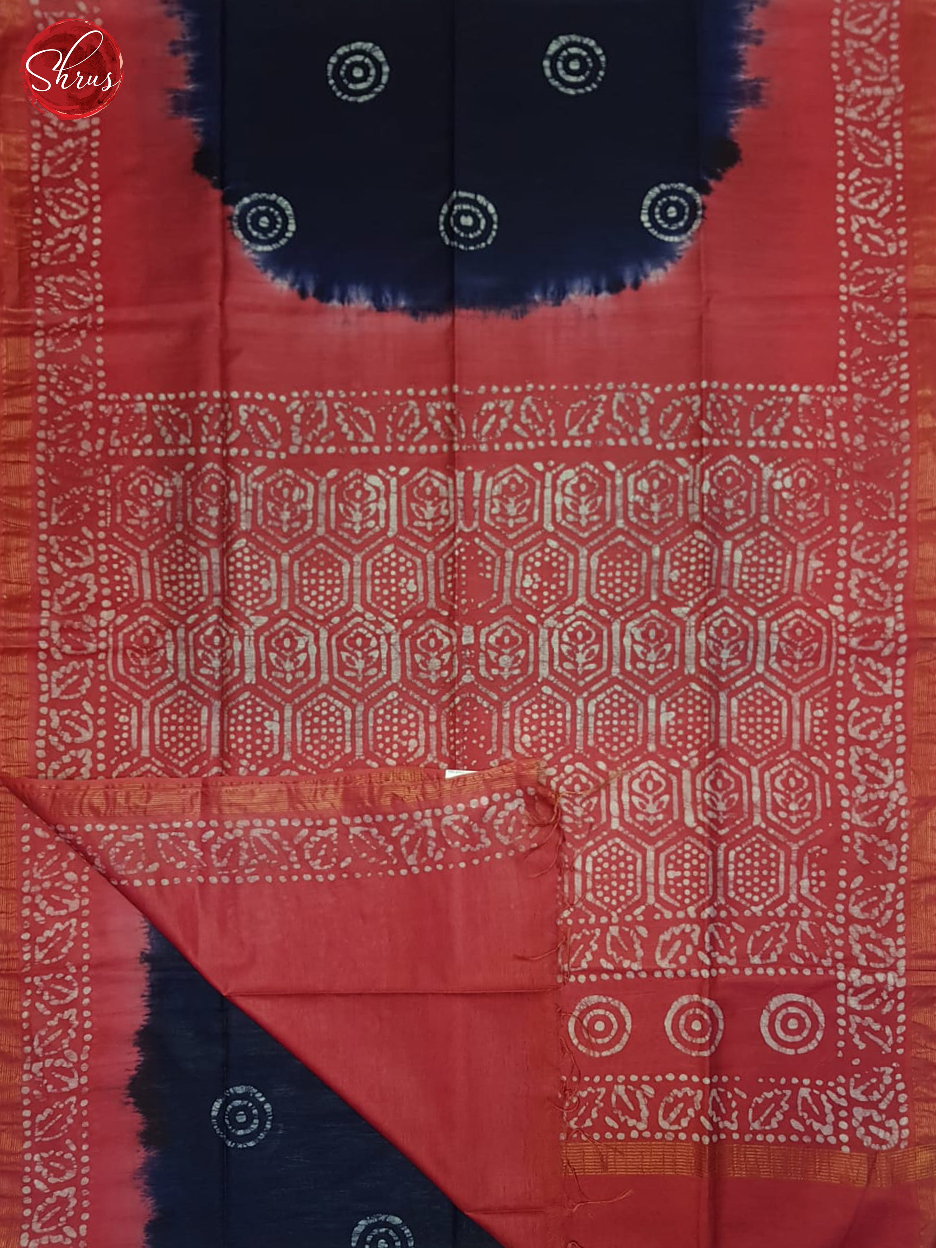 Blue & Pink- Bhatik Saree - Shop on ShrusEternity.com