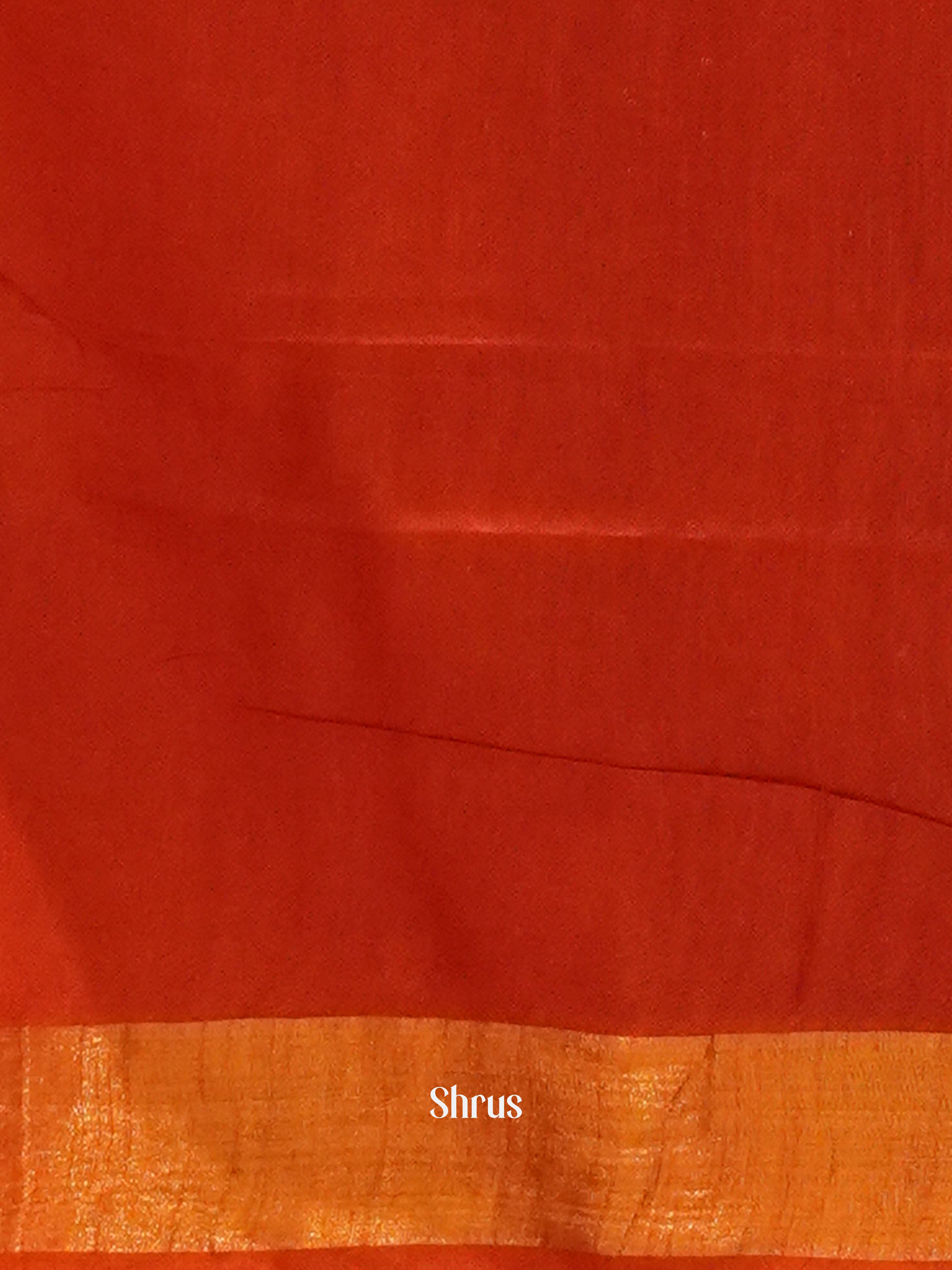 Cream And Red- Shibori Saree - Shop on ShrusEternity.com