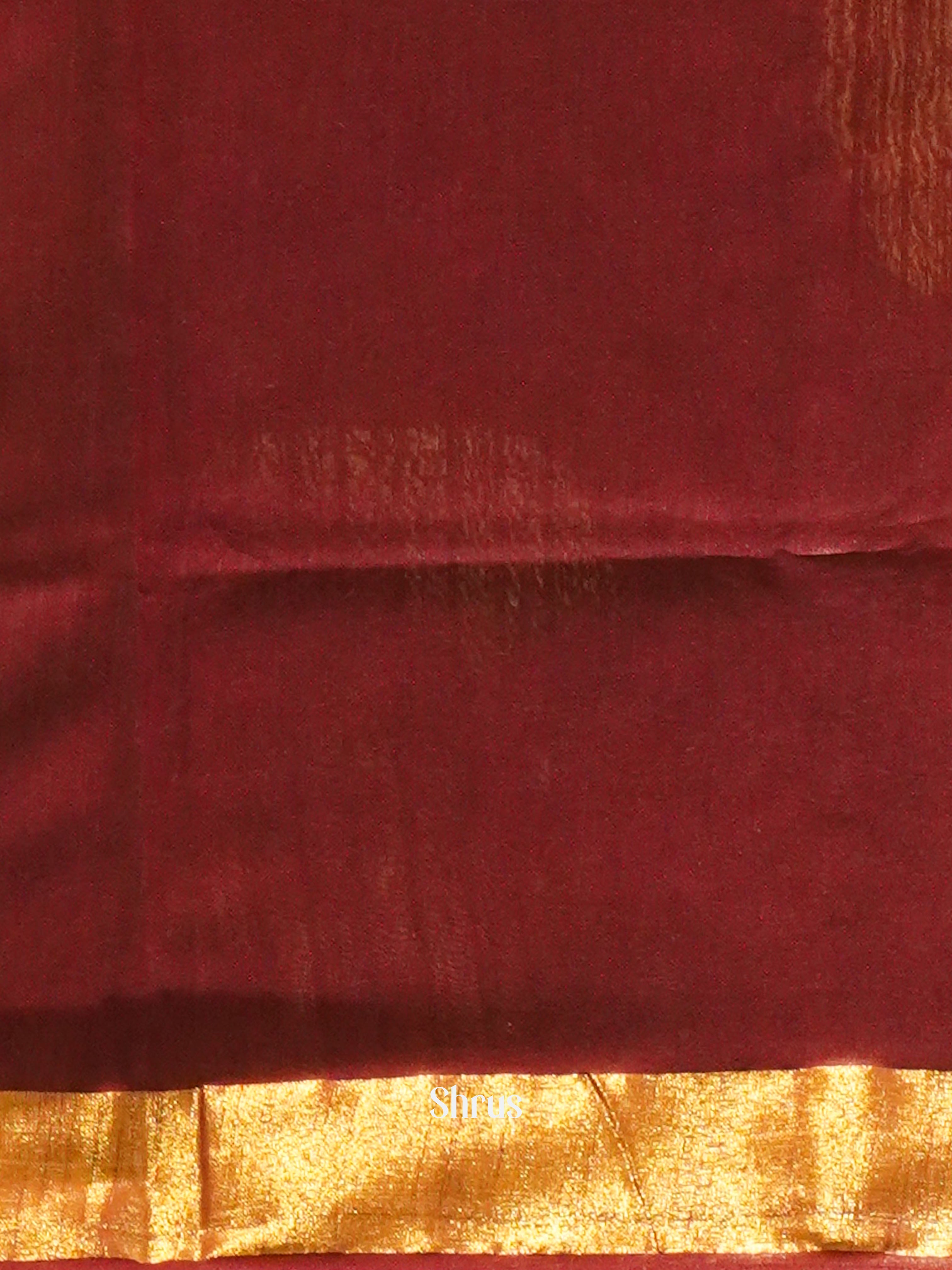 Cream & Wine- Shibori Saree - Shop on ShrusEternity.com