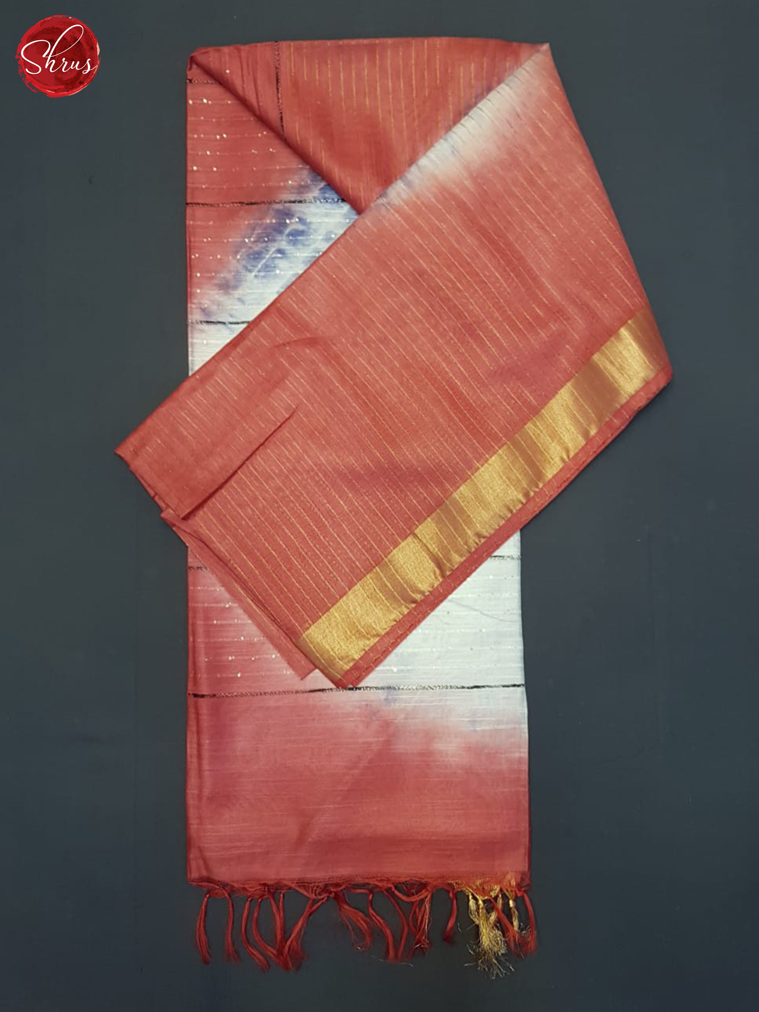 Red And Cream- Shibori Saree - Shop on ShrusEternity.com
