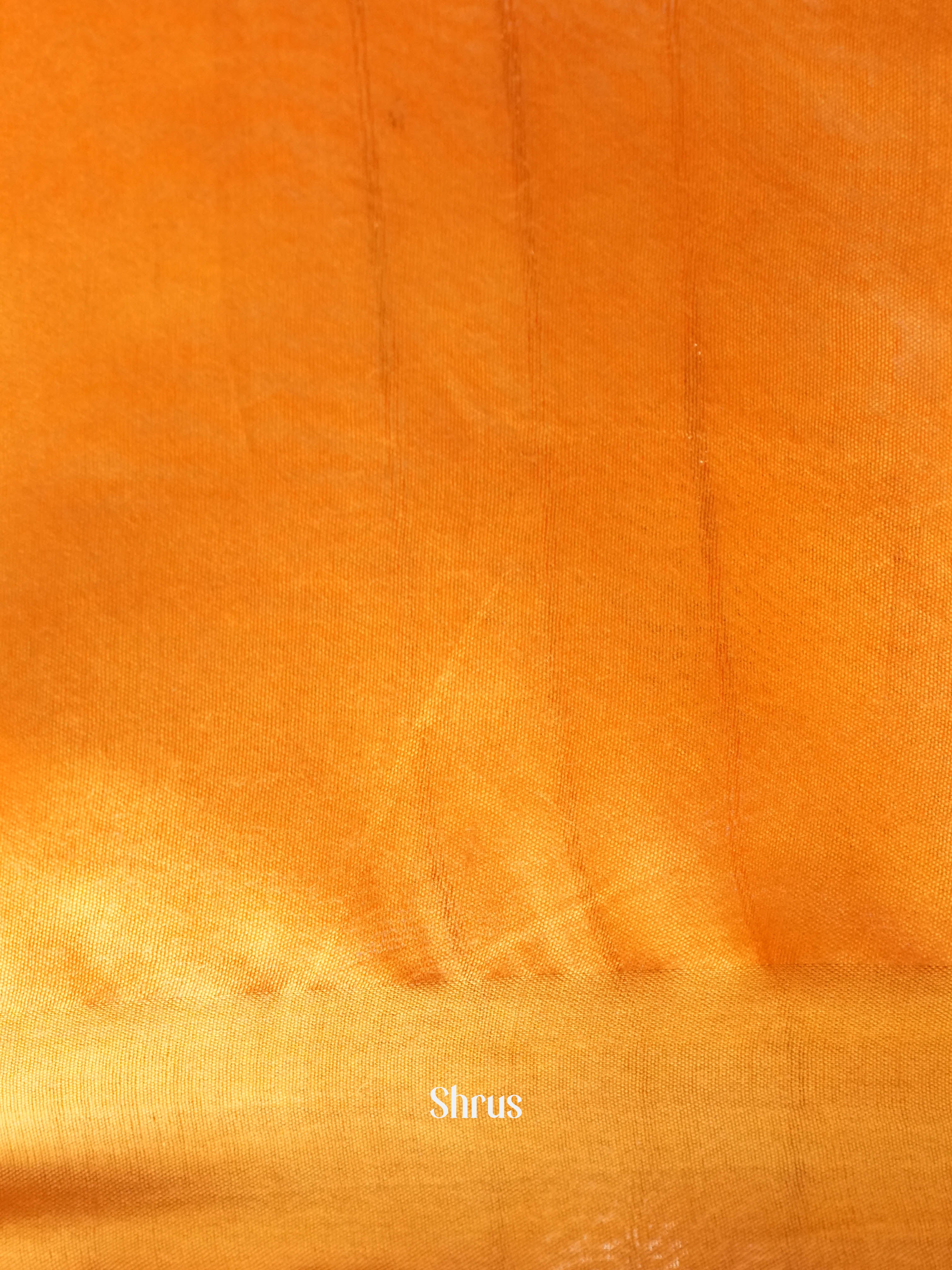 Red & Yellow - Semi Tussar Saree - Shop on ShrusEternity.com