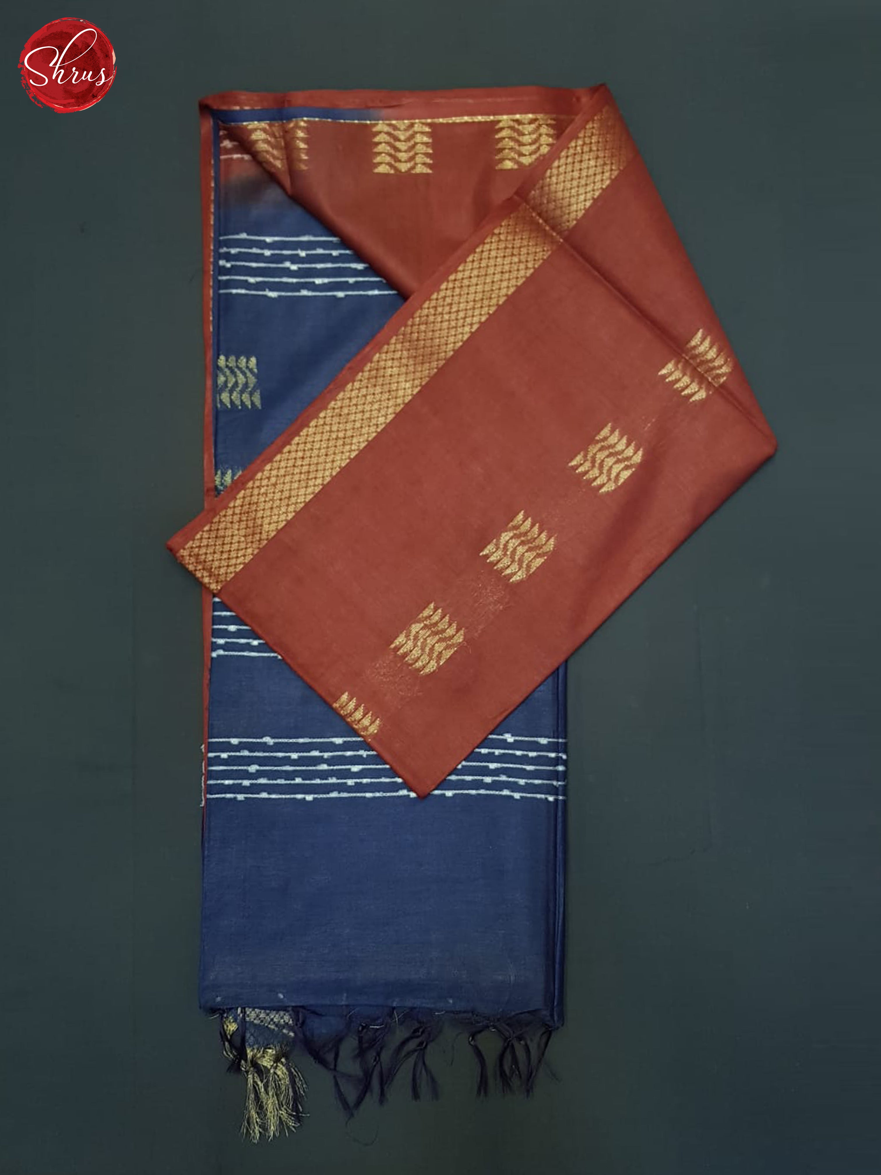 Araku Maroon And Blue- Semi tussar Saree - Shop on ShrusEternity.com