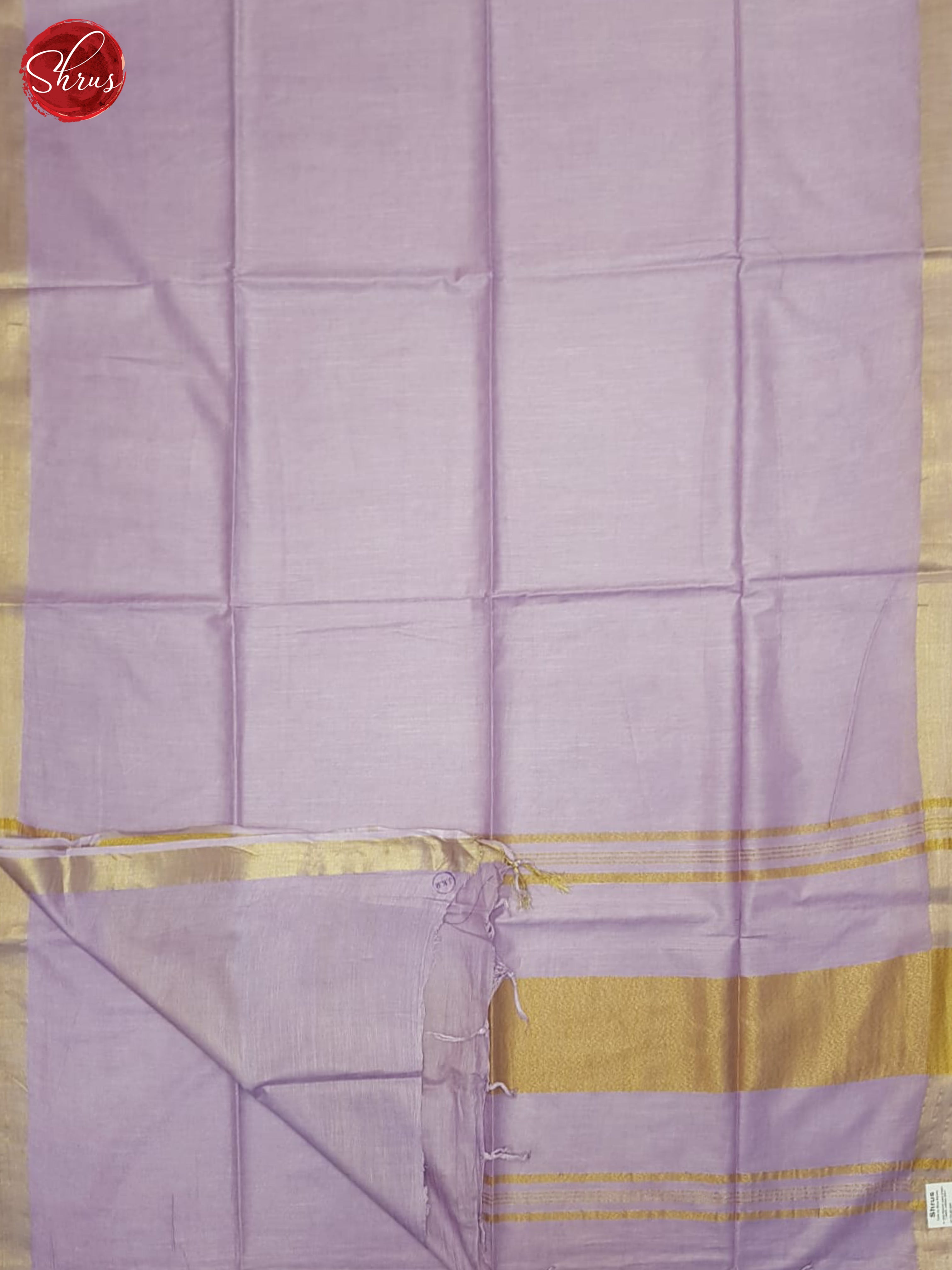 Lavender (Single Tone)- Linen Cotton Saree - Shop on ShrusEternity.com