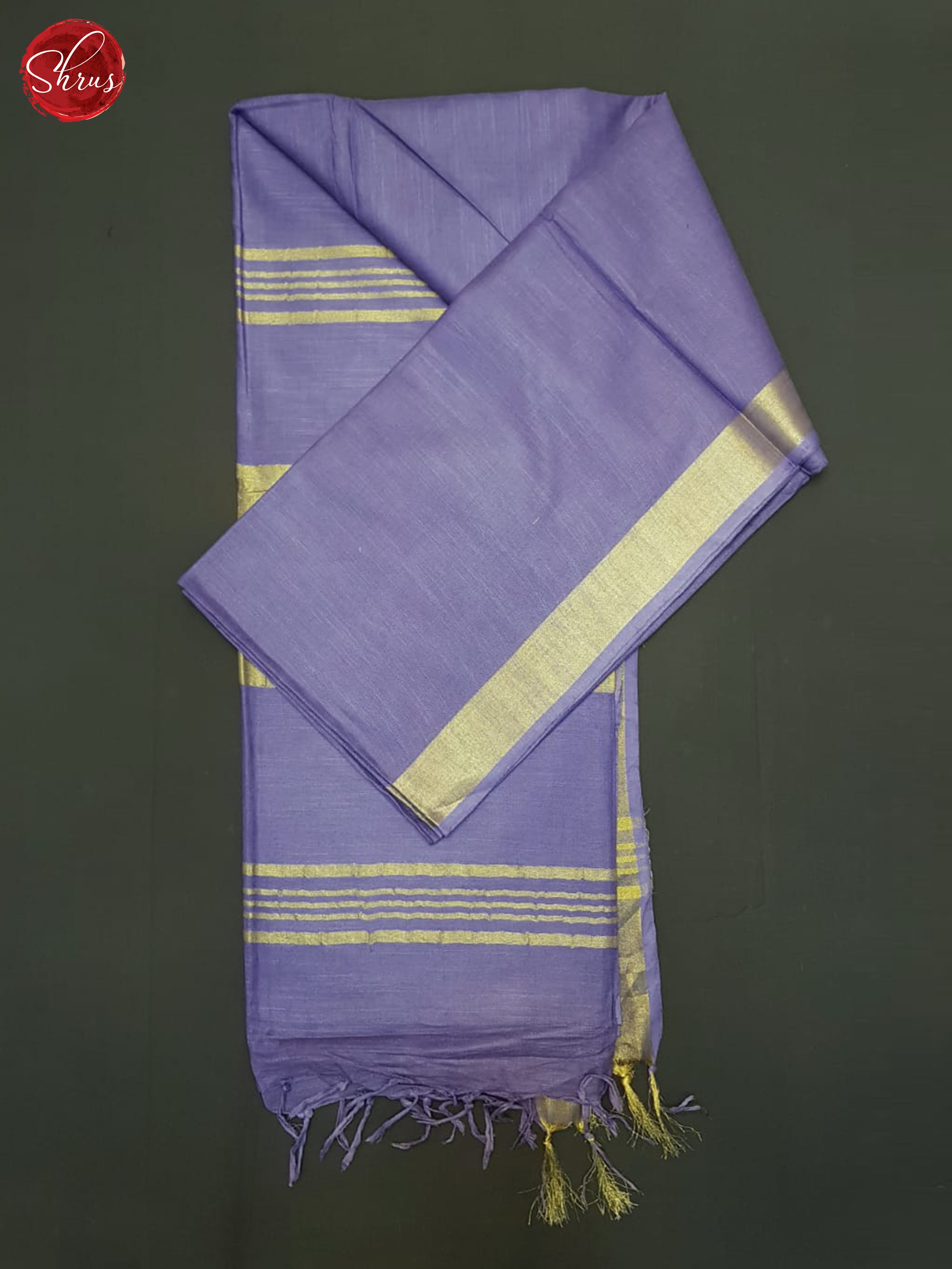 Lavender(Single Tone)- Linen Cotton Saree - Shop on ShrusEternity.com