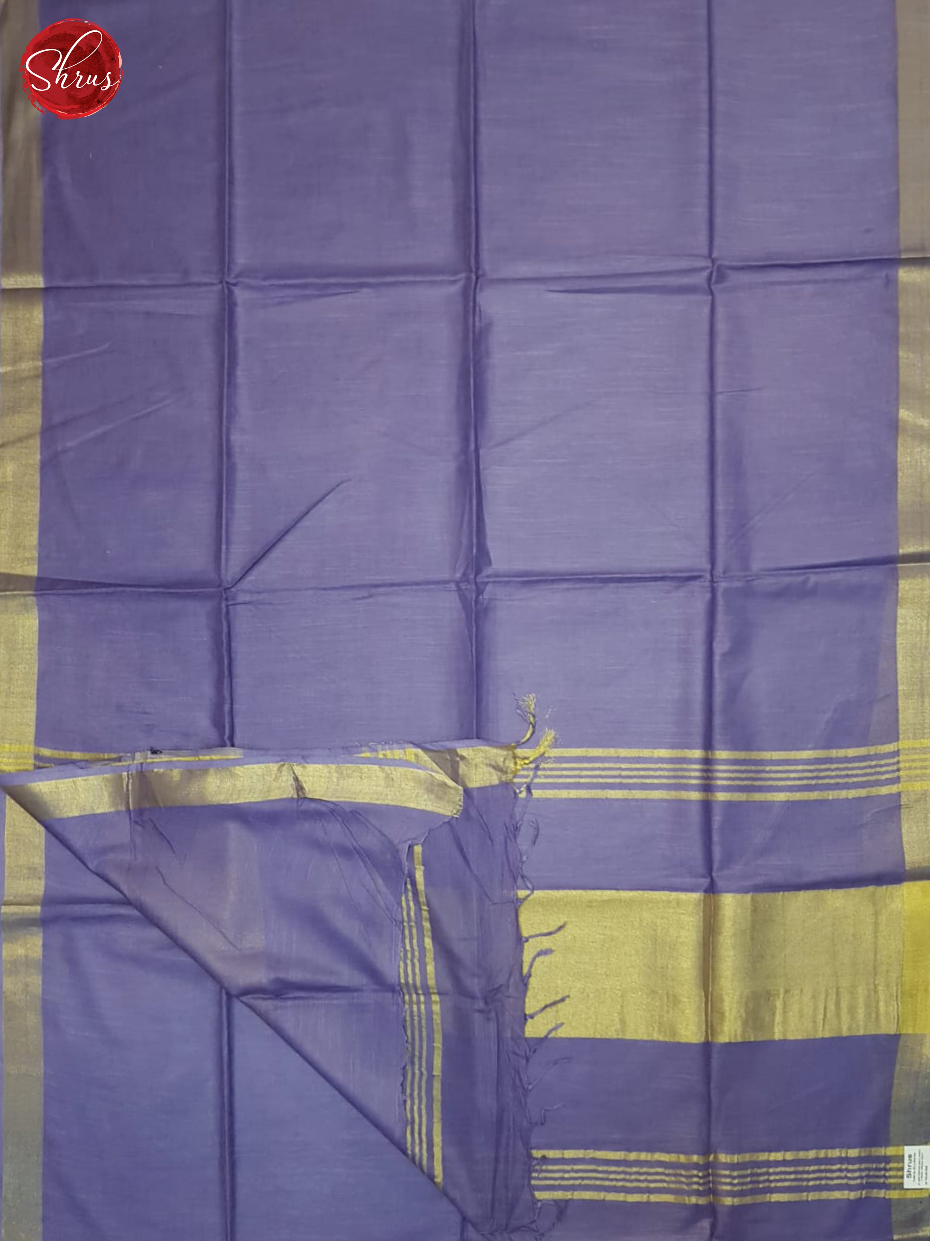 Lavender(Single Tone)- Linen Cotton Saree - Shop on ShrusEternity.com