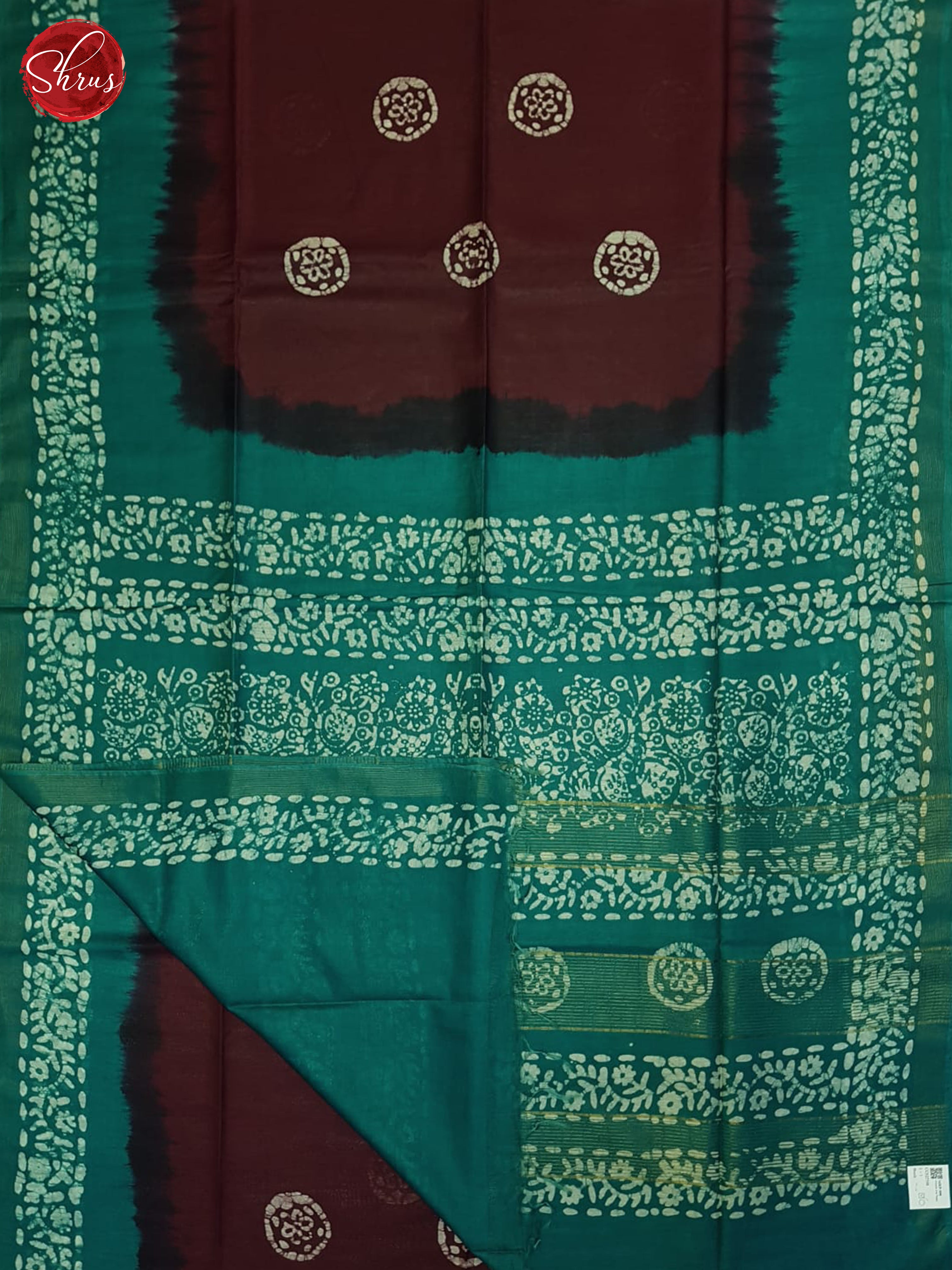 Brown & Green - Bhatik Saree - Shop on ShrusEternity.com