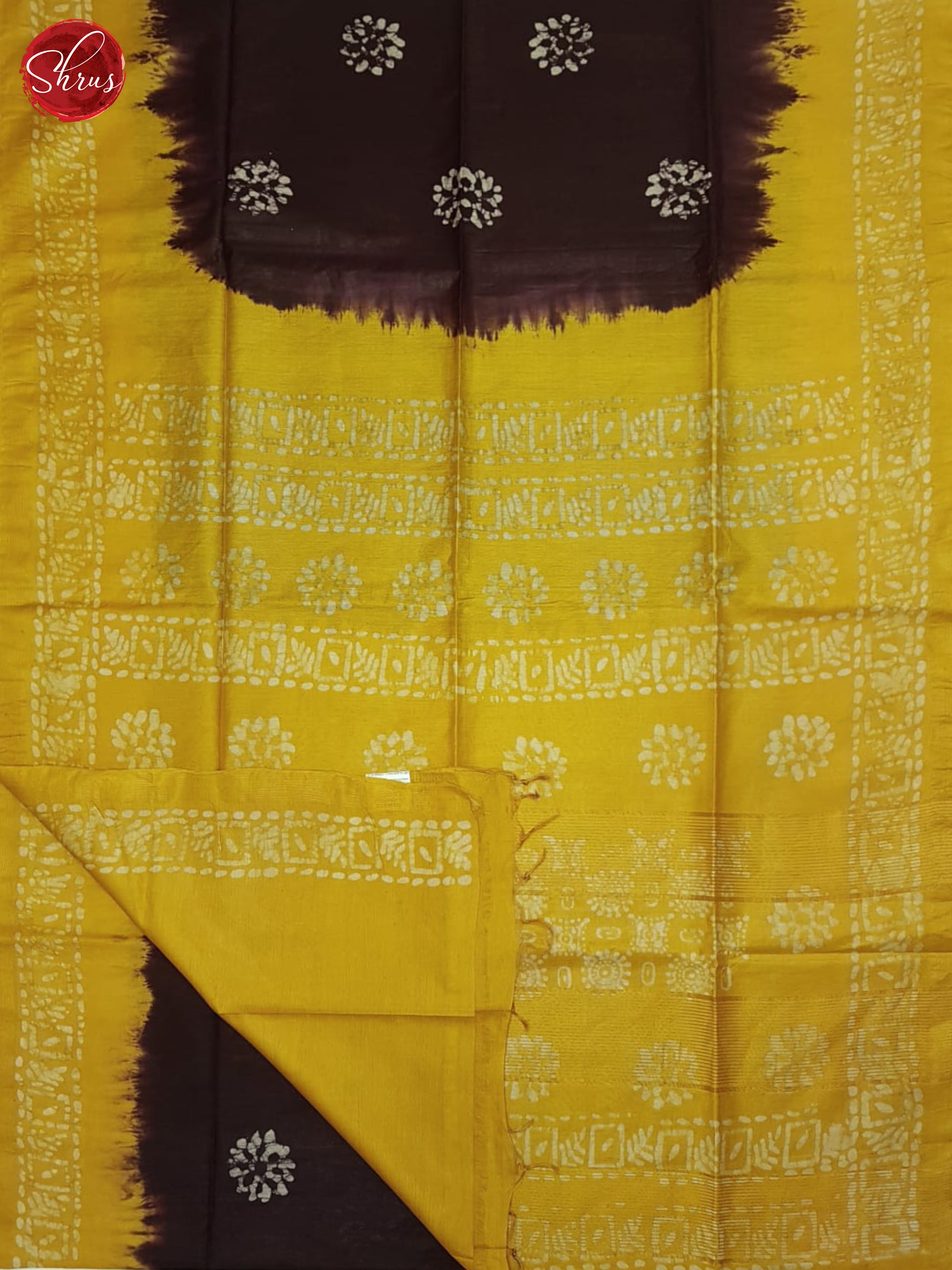 Brown And Mustard- Bhatik Saree - Shop on ShrusEternity.com