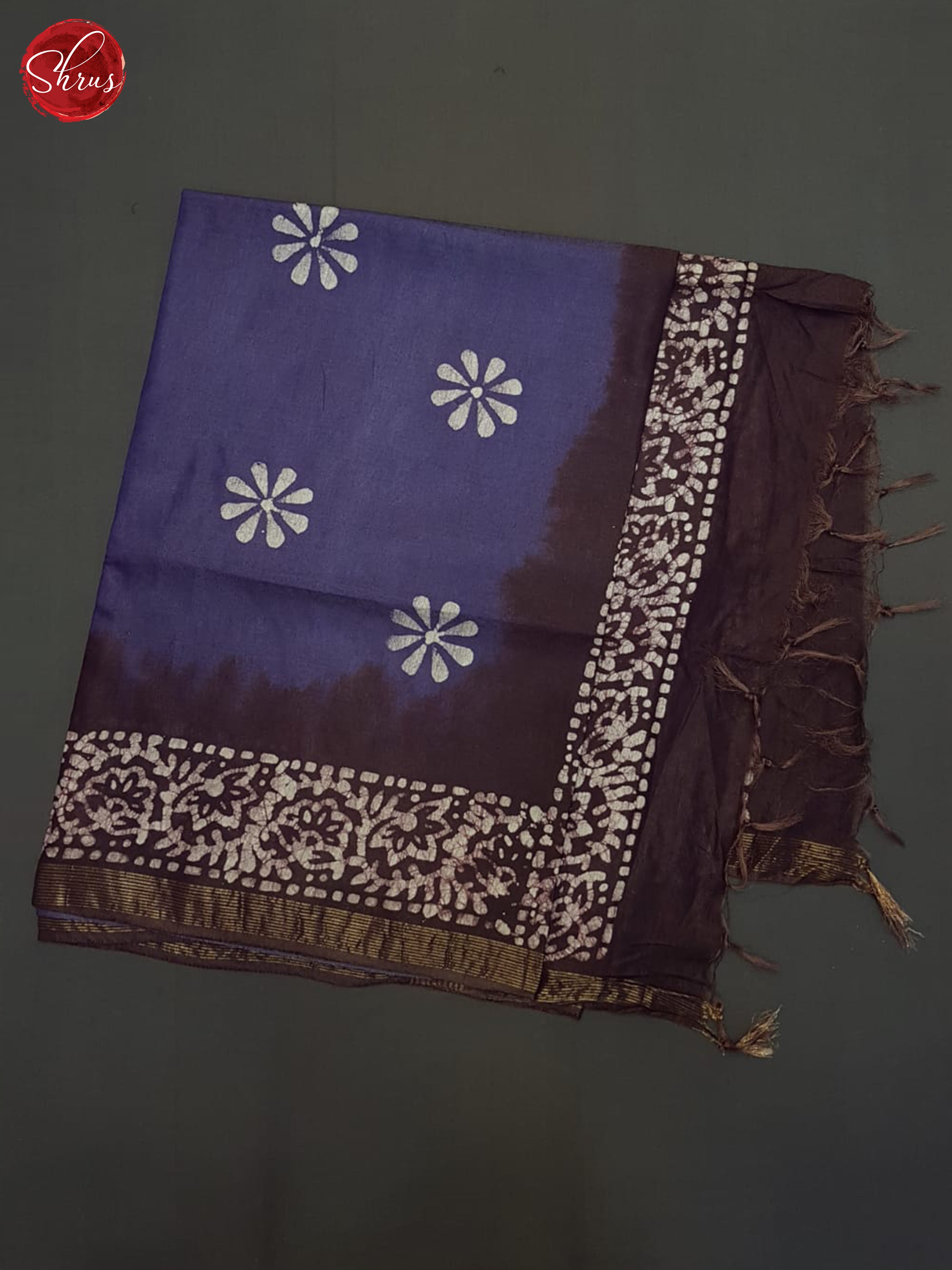 Lavender And Wine-Bhatik Saree - Shop on ShrusEternity.com