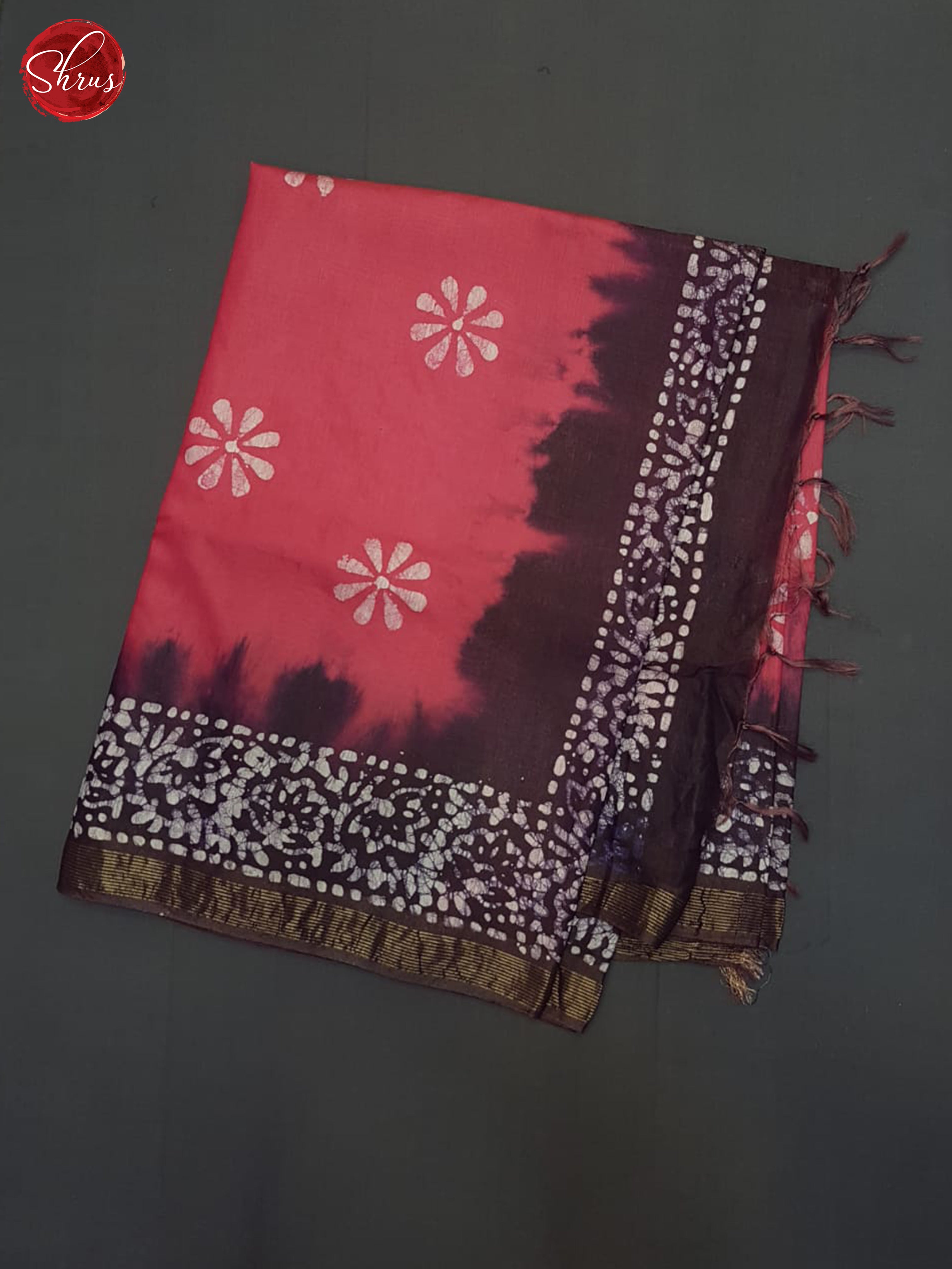 Pink And Wine- Bhatik Saree - Shop on ShrusEternity.com