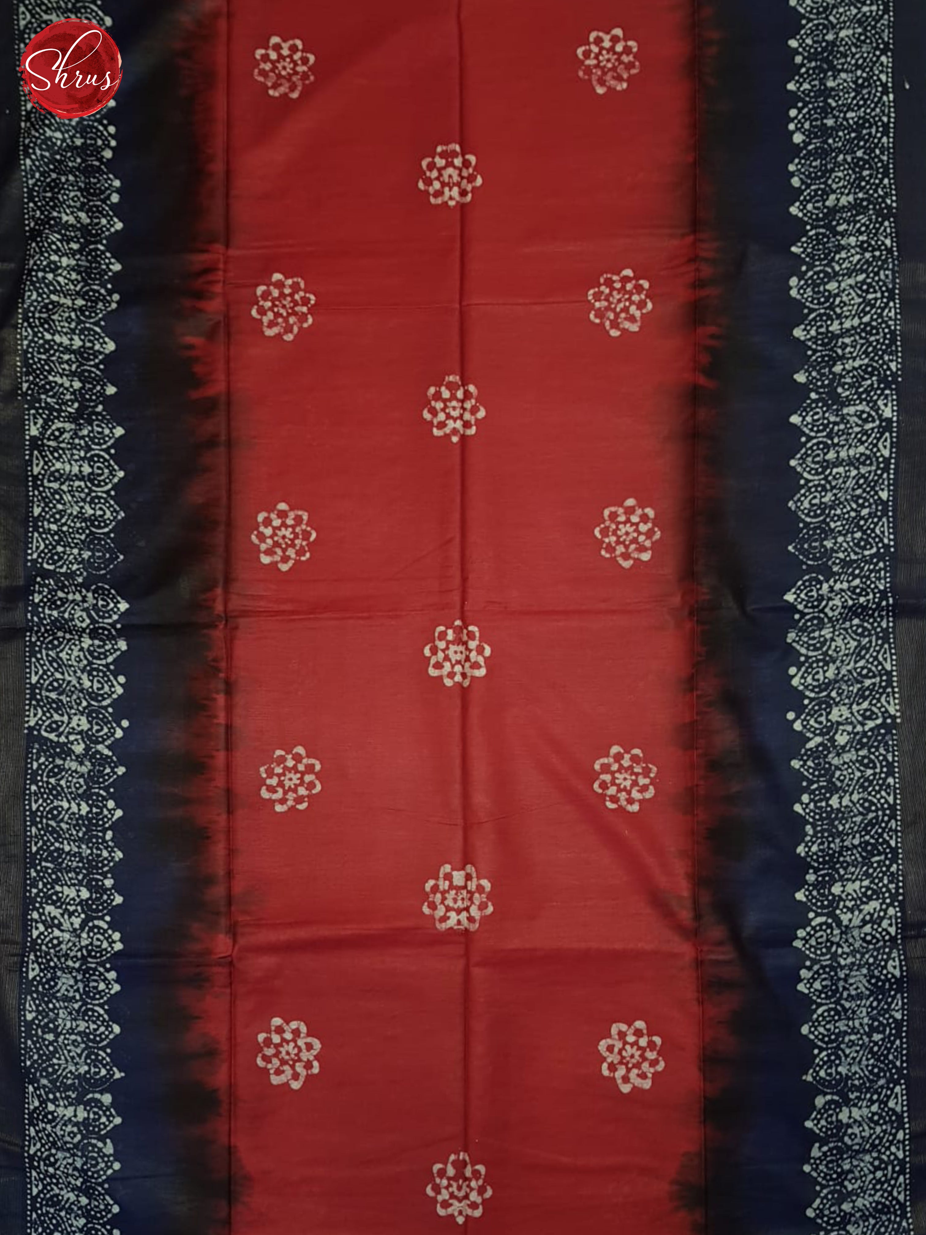 Red And Blue- Bhatik Saree - Shop on ShrusEternity.com