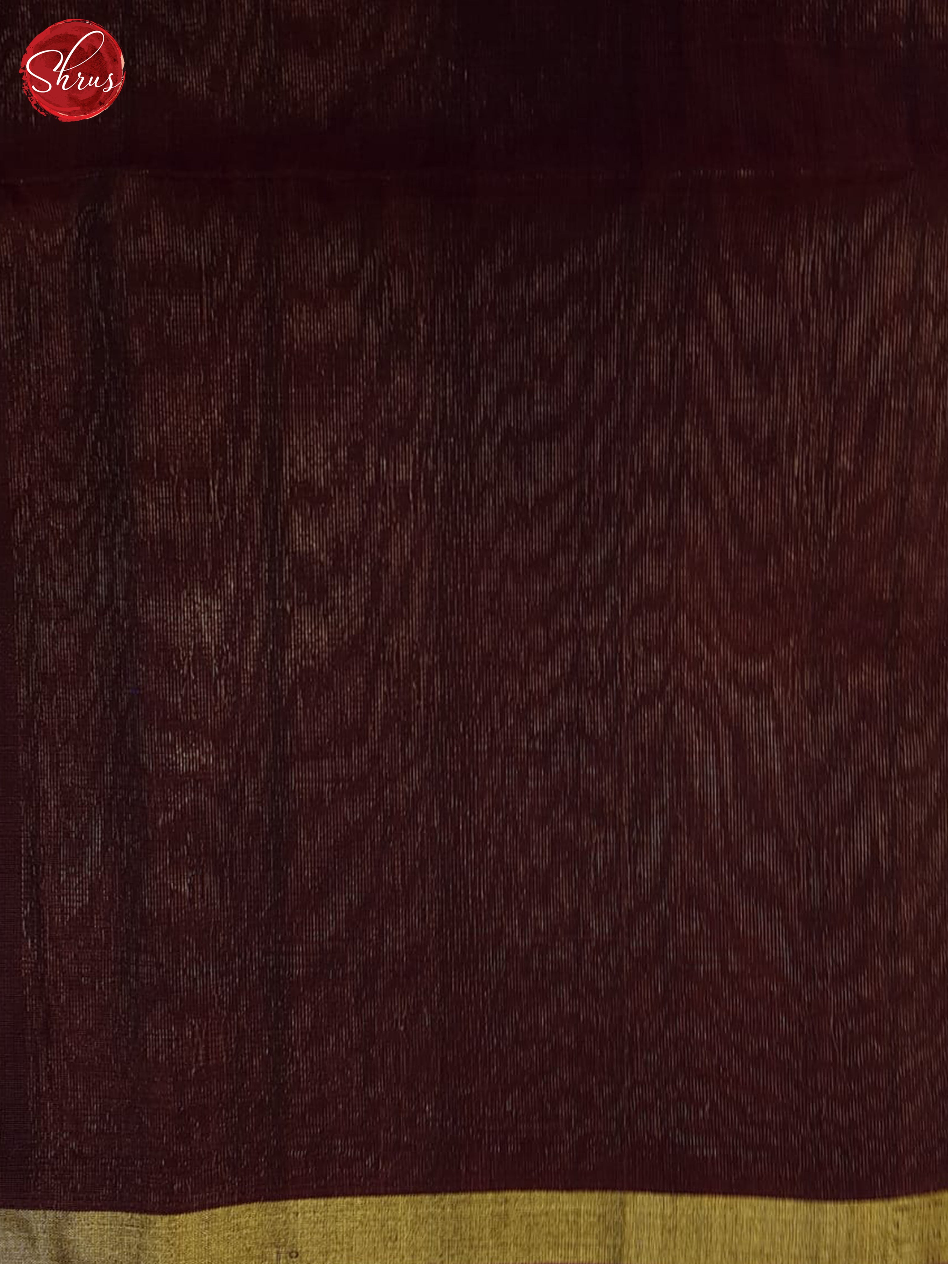 Blue & Maroon- Silk Cotton Saree - Shop on ShrusEternity.com