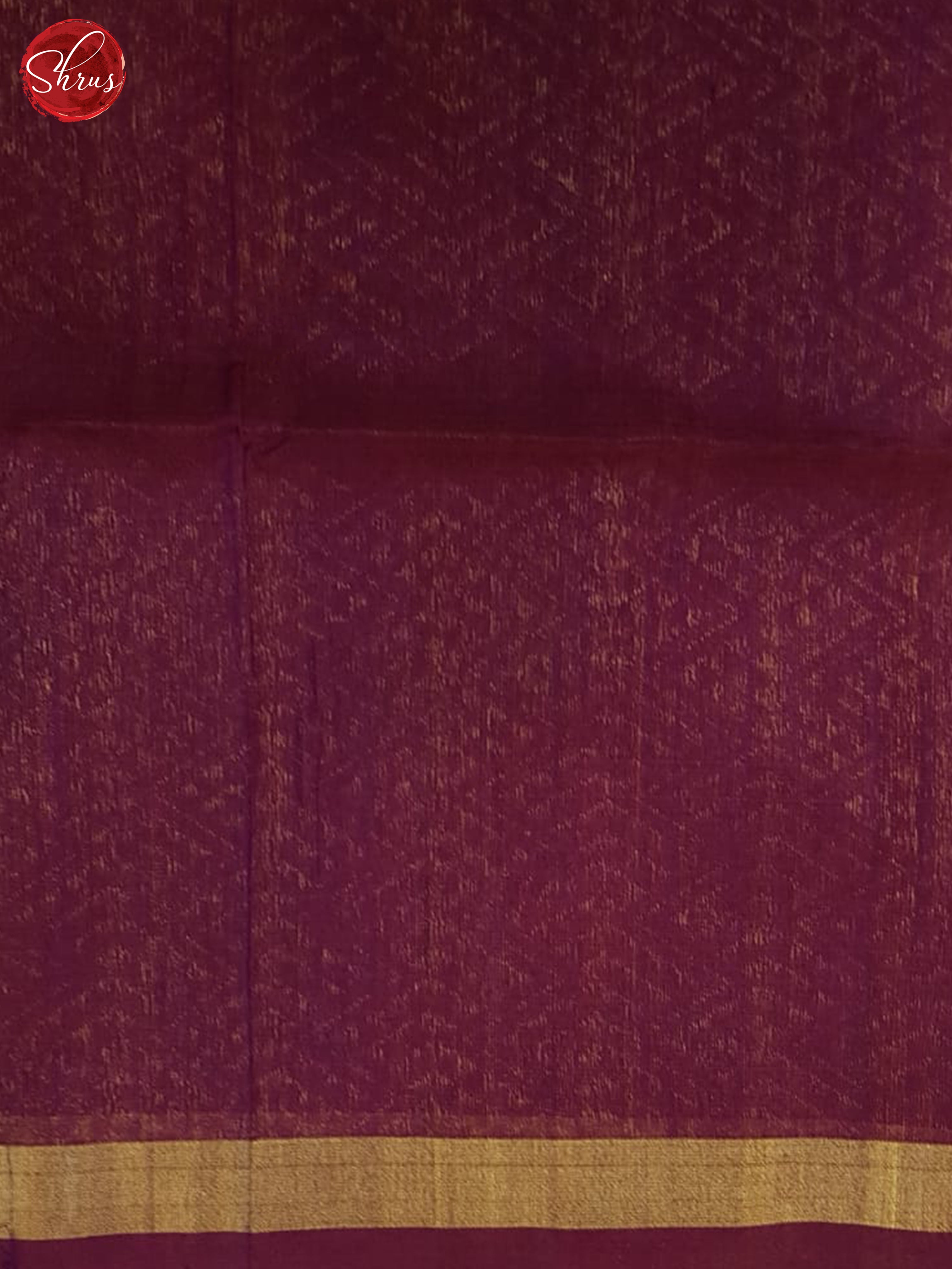 Mustard & Maroon- Silk Cotton Saree - Shop on ShrusEternity.com