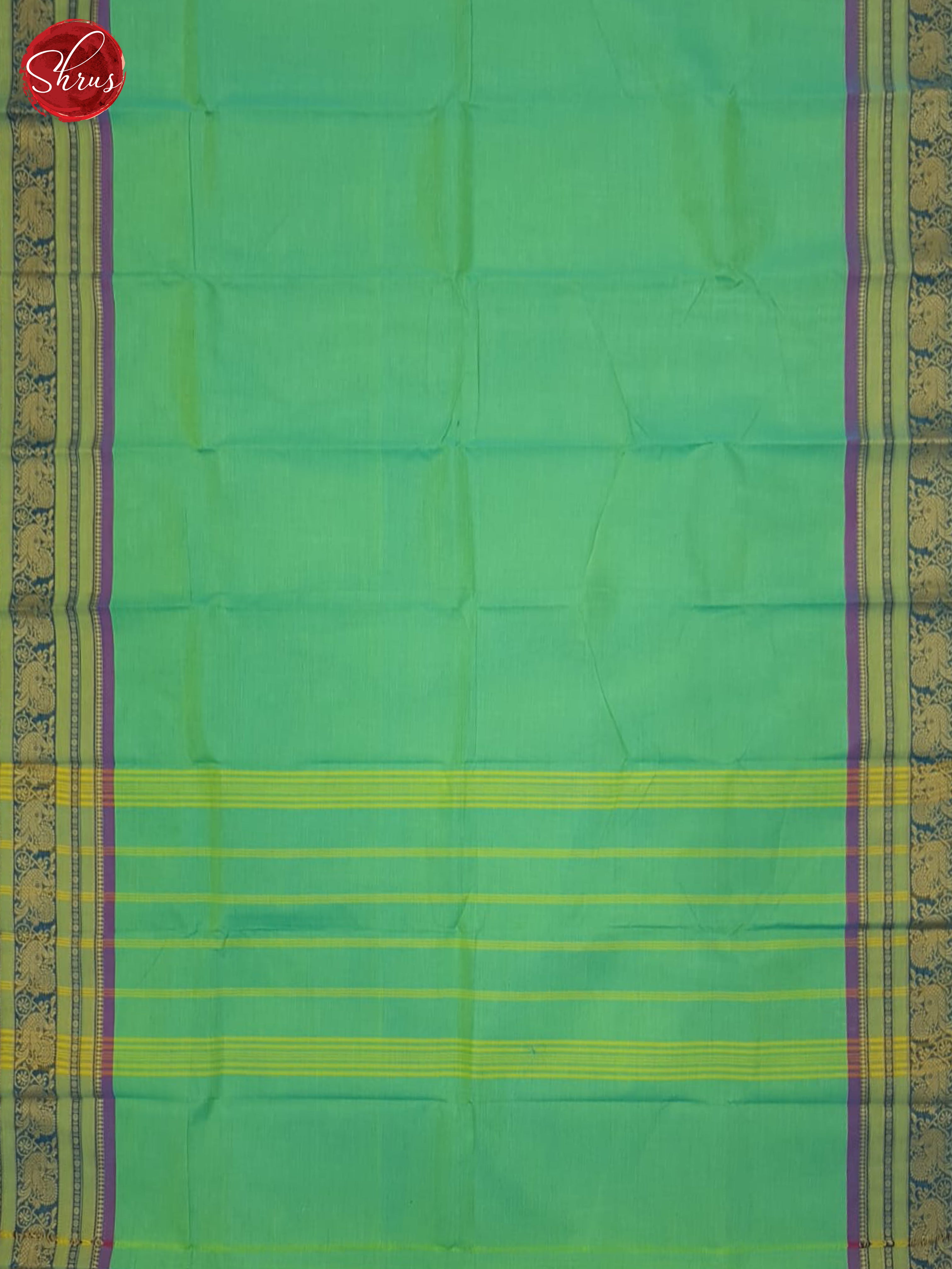Green & Purple- Chettinad Cotton Saree - Shop on ShrusEternity.com