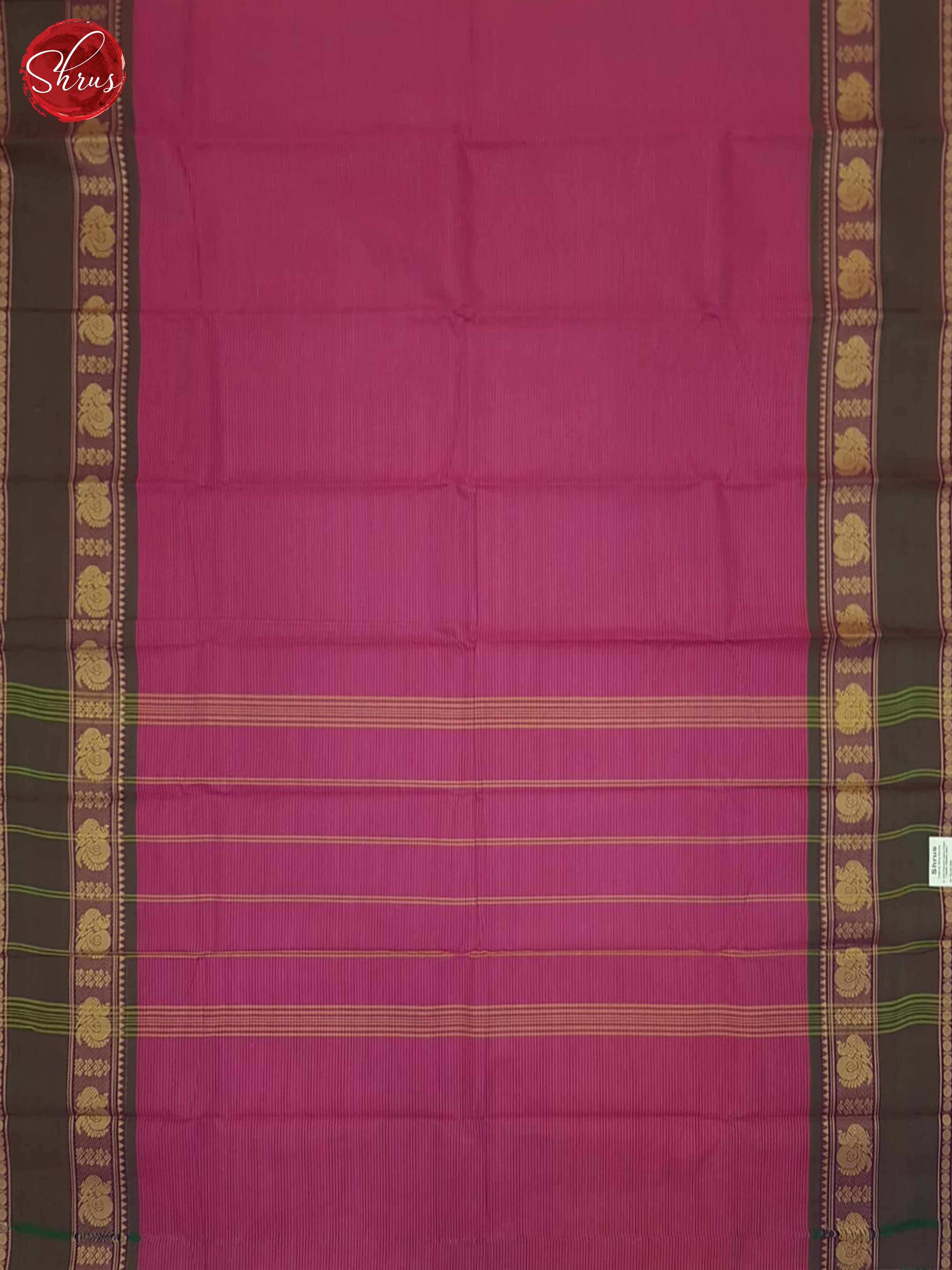 Pink & Green- Chettinad Cotton Saree - Shop on ShrusEternity.com