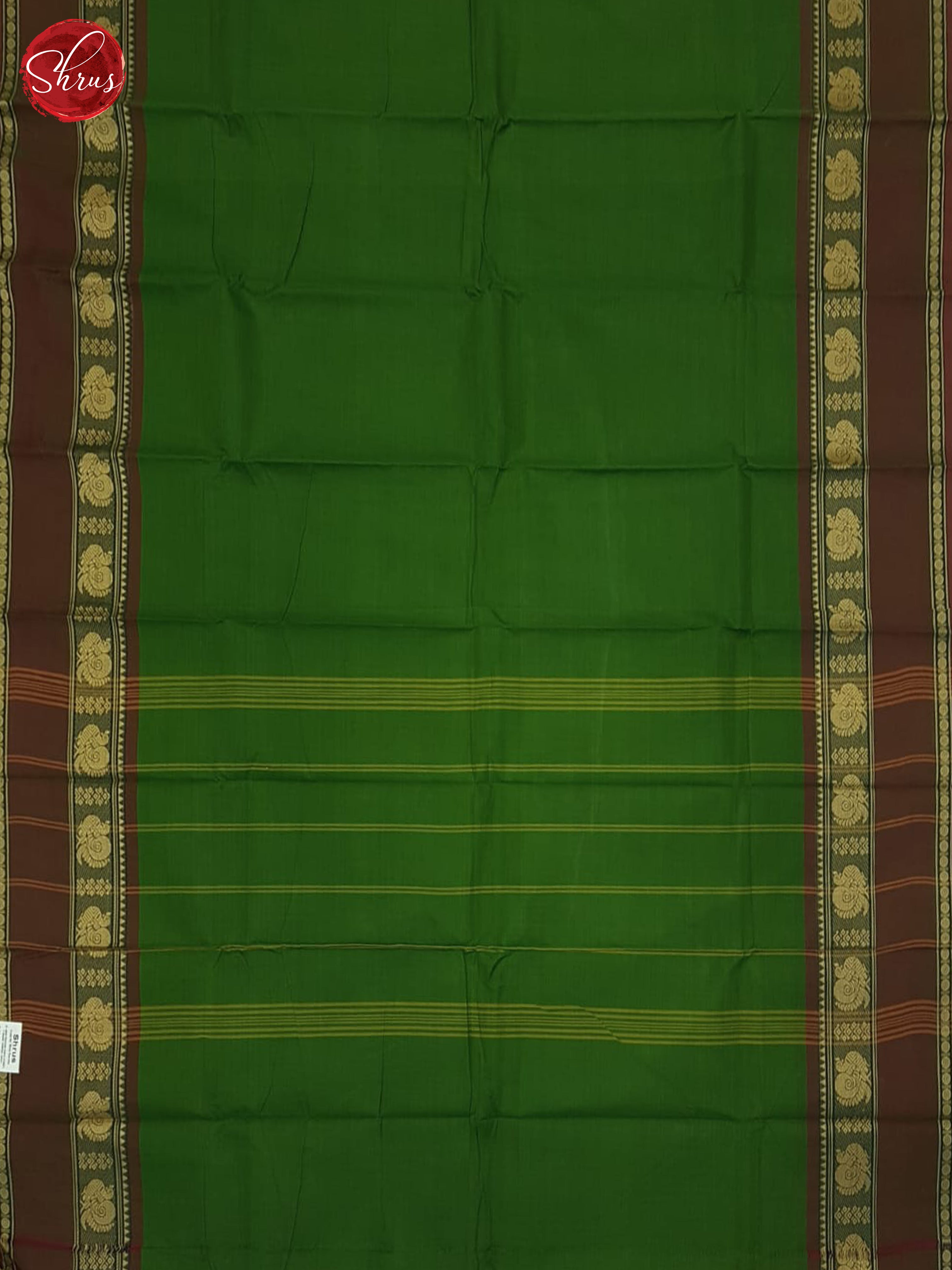 Green & Brown - Chettinad Cotton Saree - Shop on ShrusEternity.com
