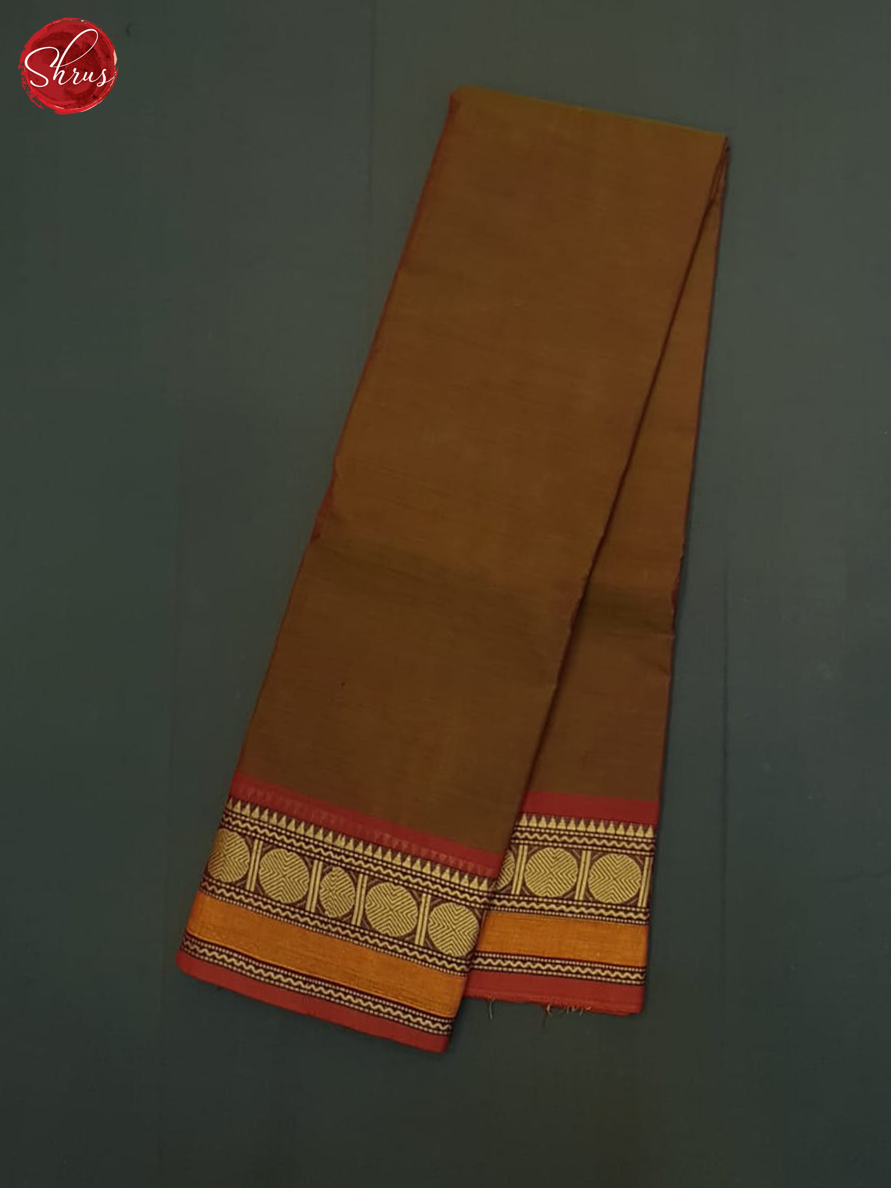 Brown & REd - Chettinad Cotton Saree - Shop on ShrusEternity.com