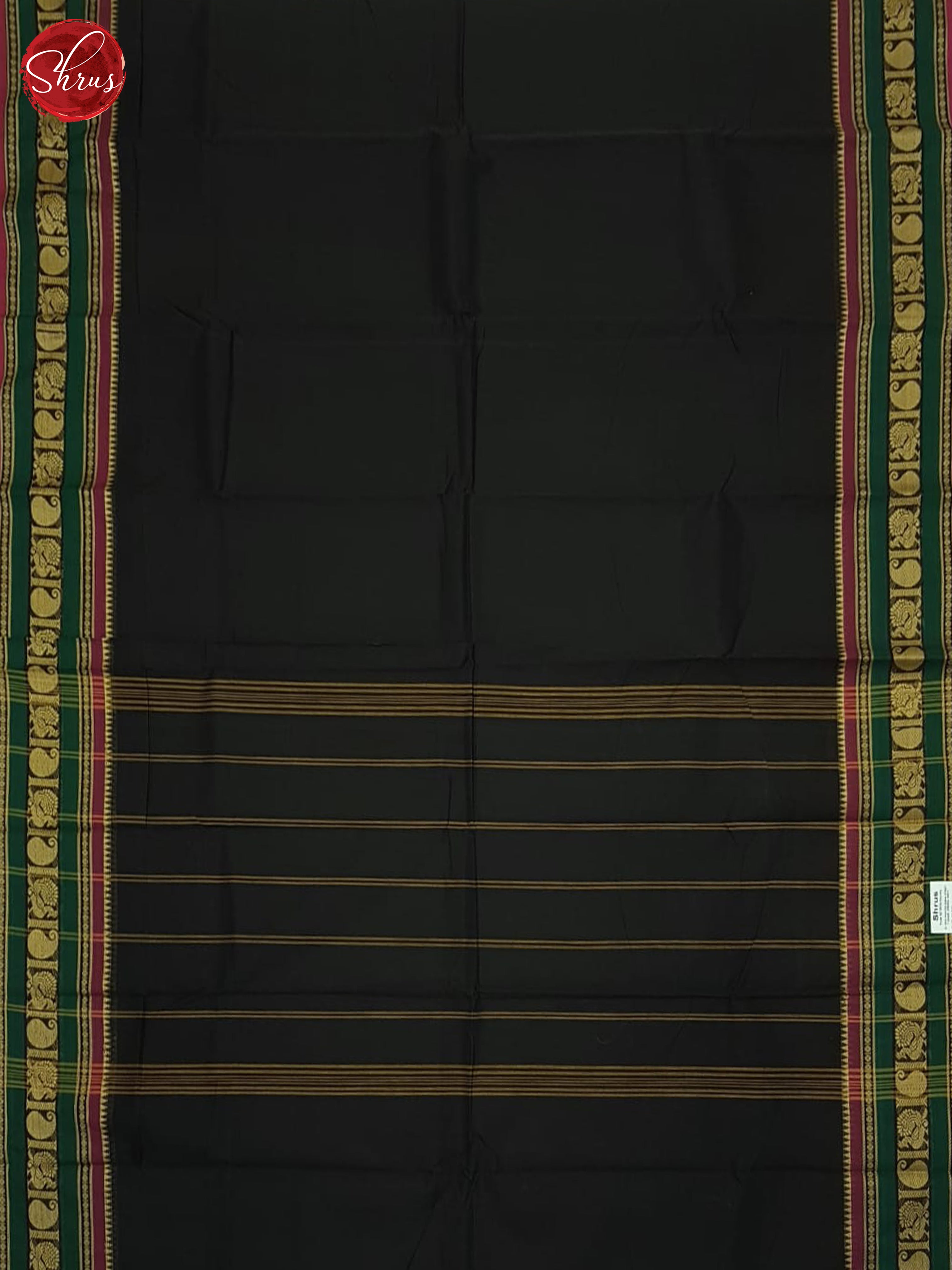 Black & Wine - Chettinad Cotton Saree - Shop on ShrusEternity.com