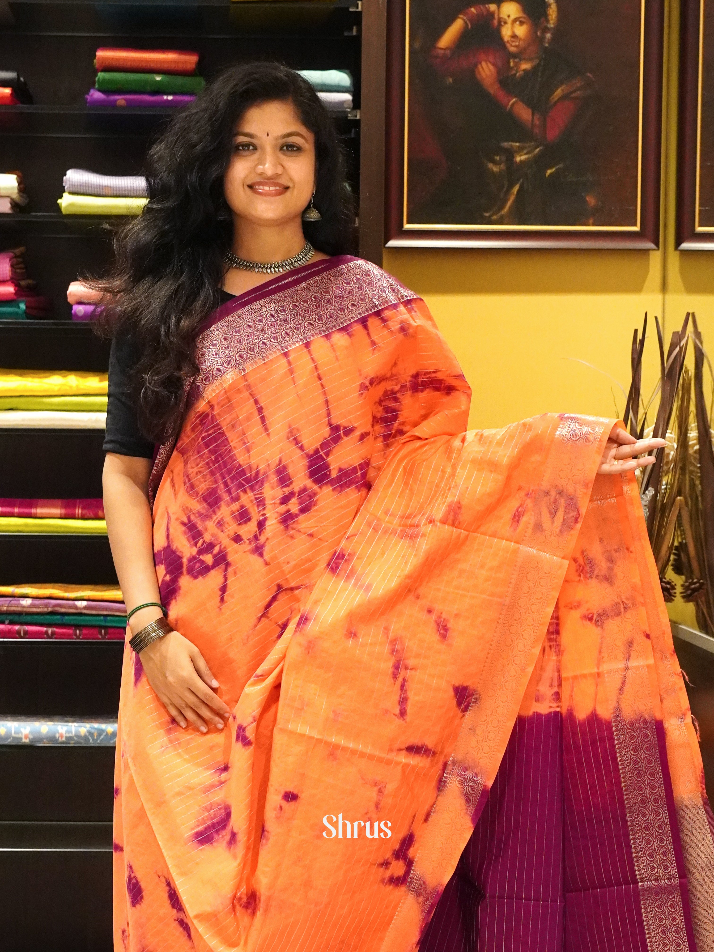 CDS01004 - Semi dupion Saree - Shop on ShrusEternity.com