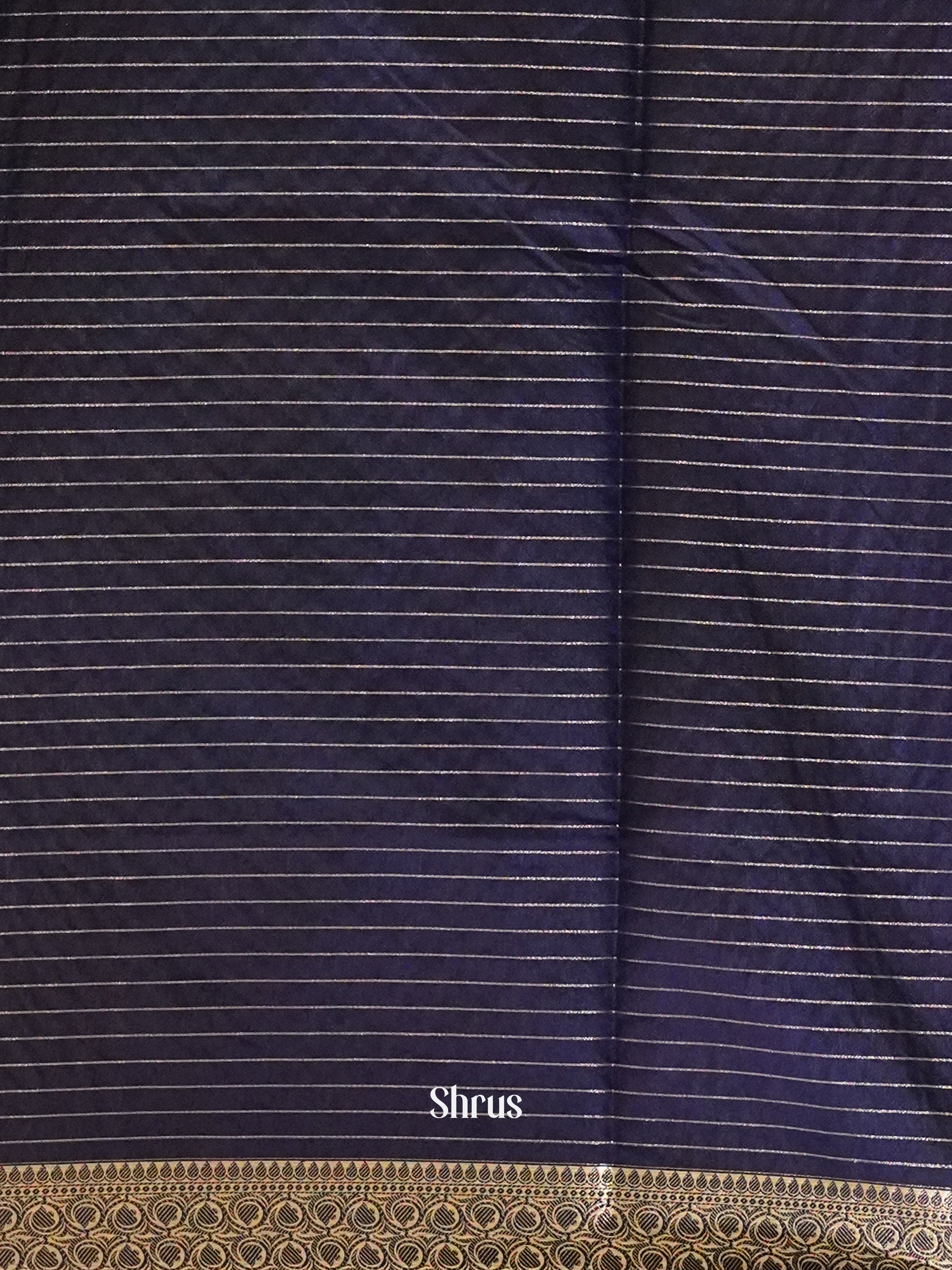 Pink & Blue - Semi dupion Saree - Shop on ShrusEternity.com