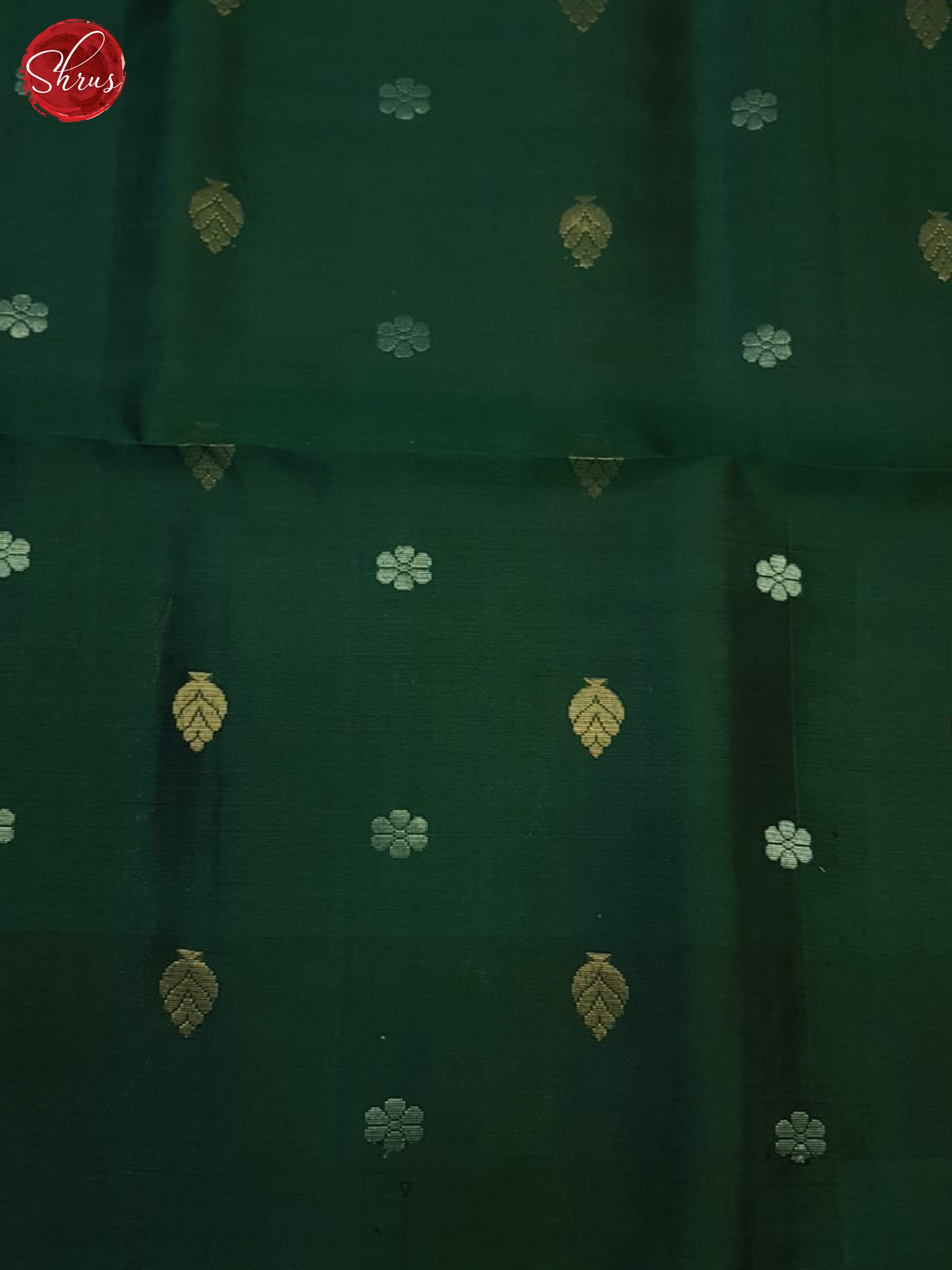 Dull Gold And Green- Soft Silk Saree - Shop on ShrusEternity.com