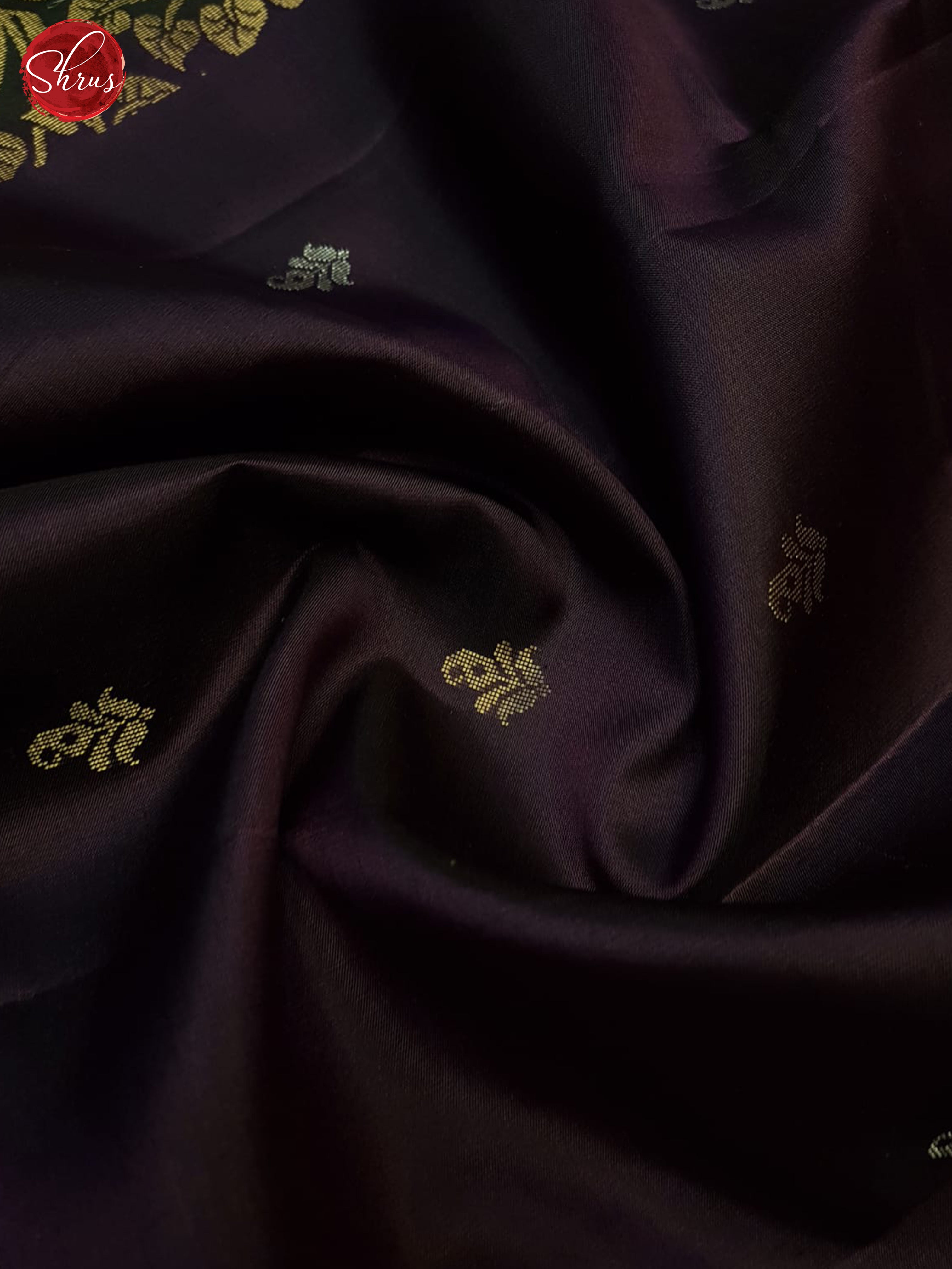 Deep Wine And Green- Soft Silk Saree - Shop on ShrusEternity.com