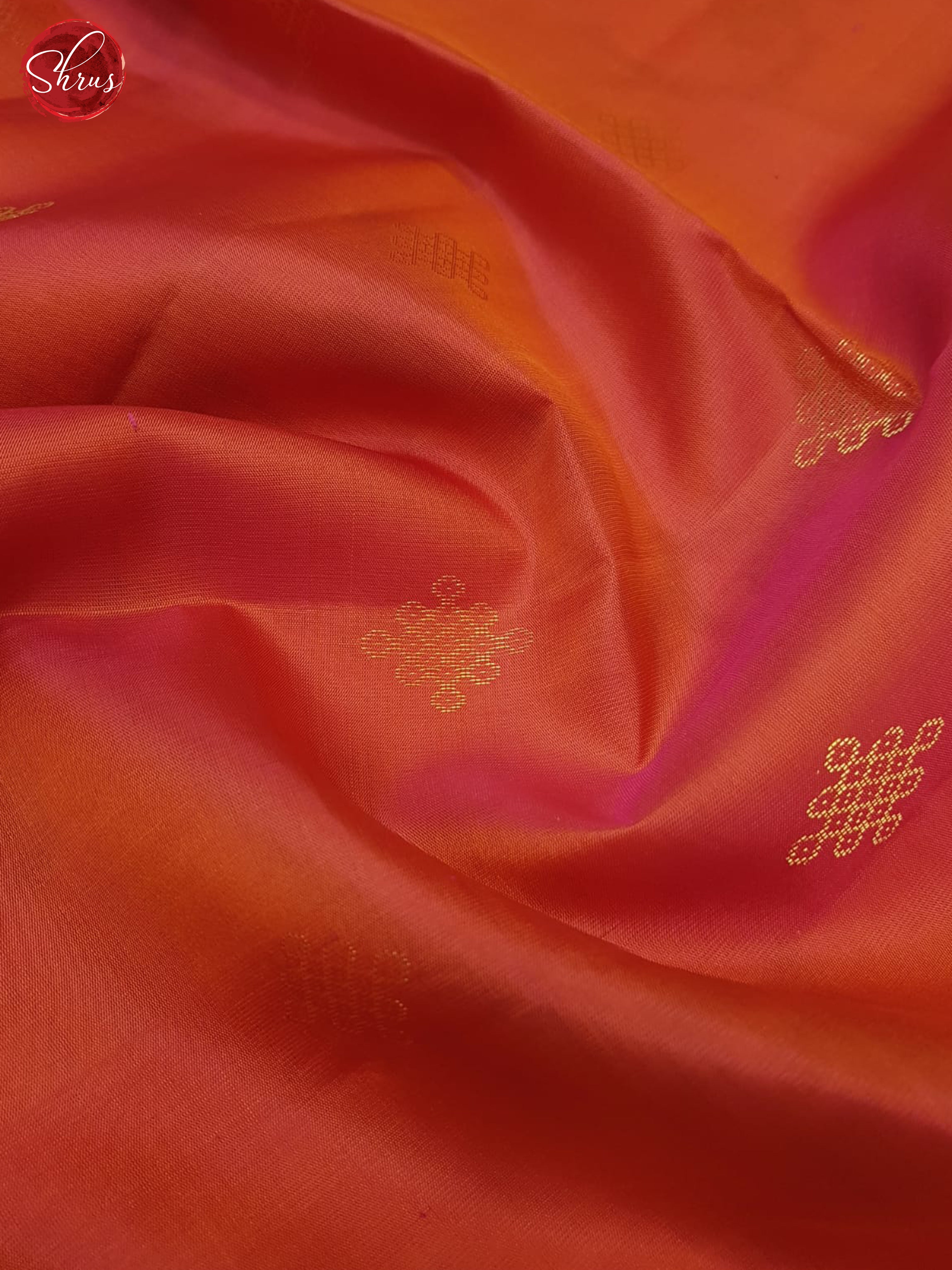 Orangish Pink And Cream- Soft Silk Saree - Shop on ShrusEternity.com