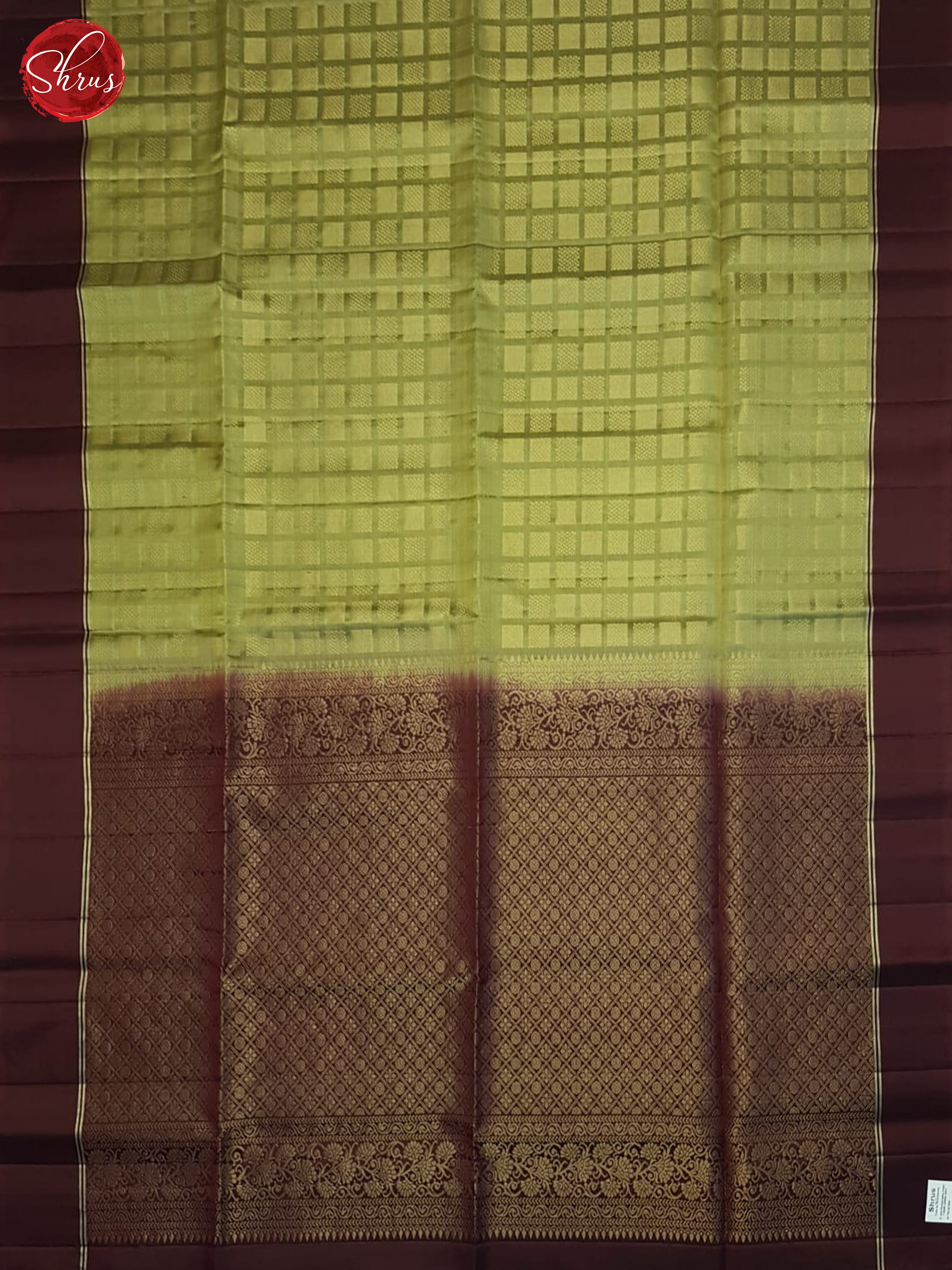 Green And Maroon- Soft Silk Saree - Shop on ShrusEternity.com
