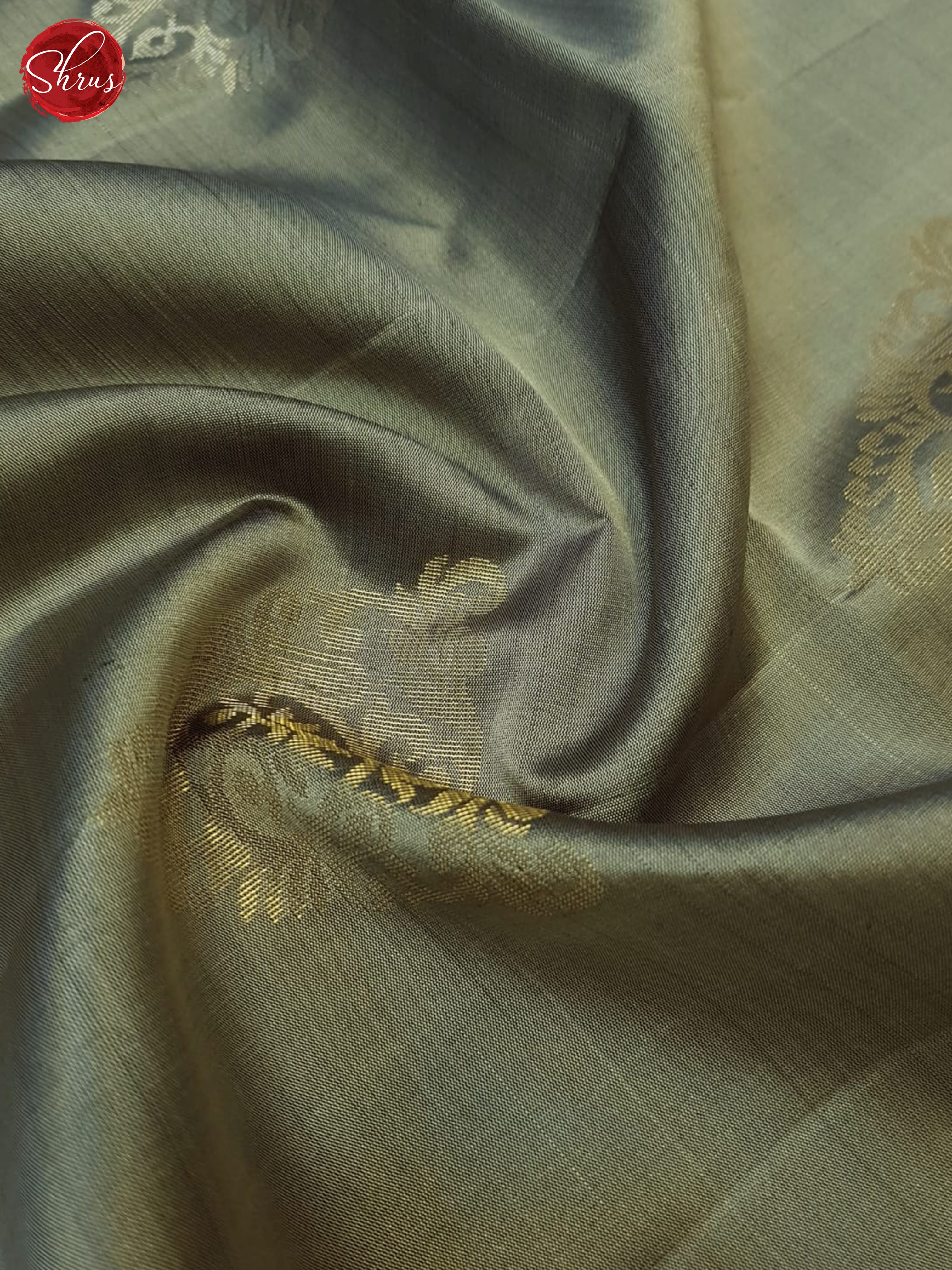 Grey And Brown- Soft Silk Saree - Shop on ShrusEternity.com