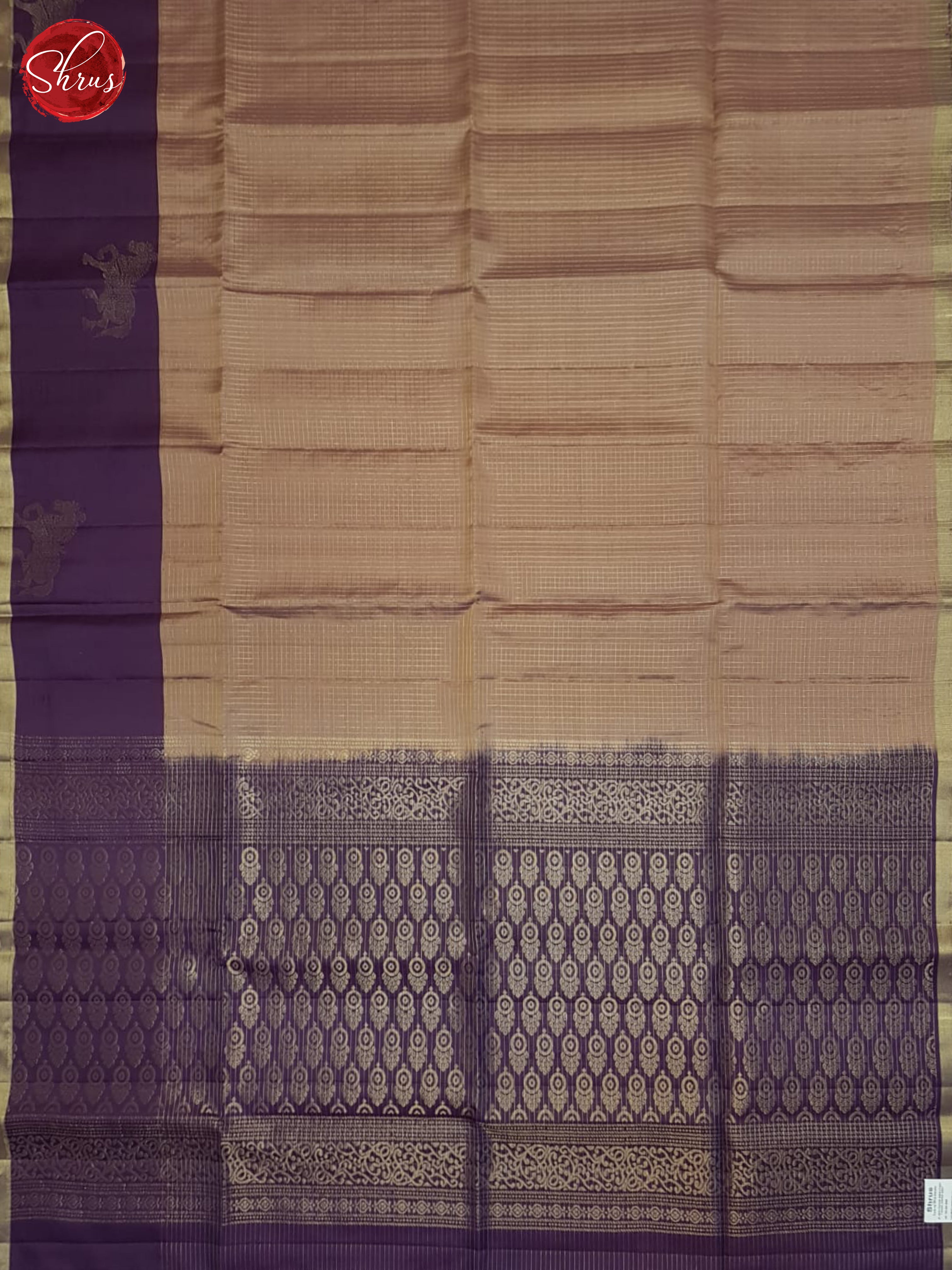Dusty Onion And Purple- Soft Silk Saree - Shop on ShrusEternity.com