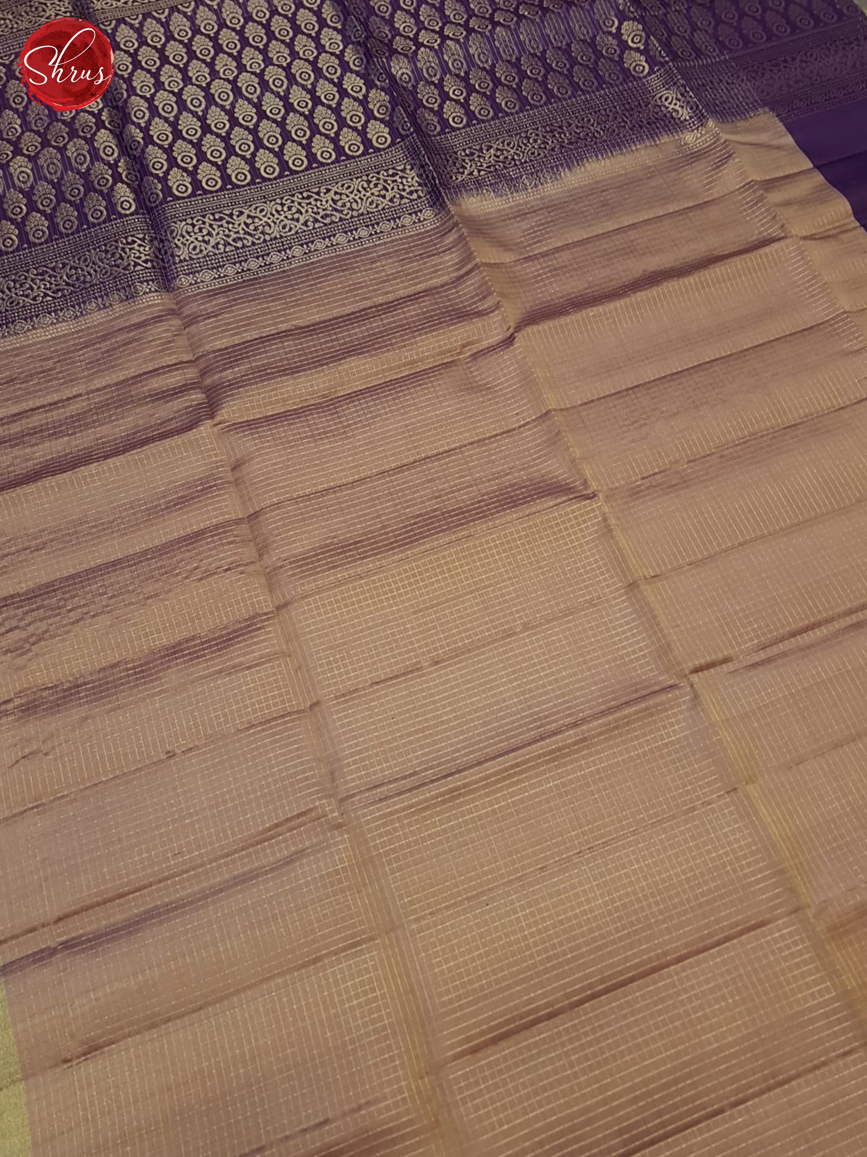 Dusty Onion And Purple- Soft Silk Saree - Shop on ShrusEternity.com