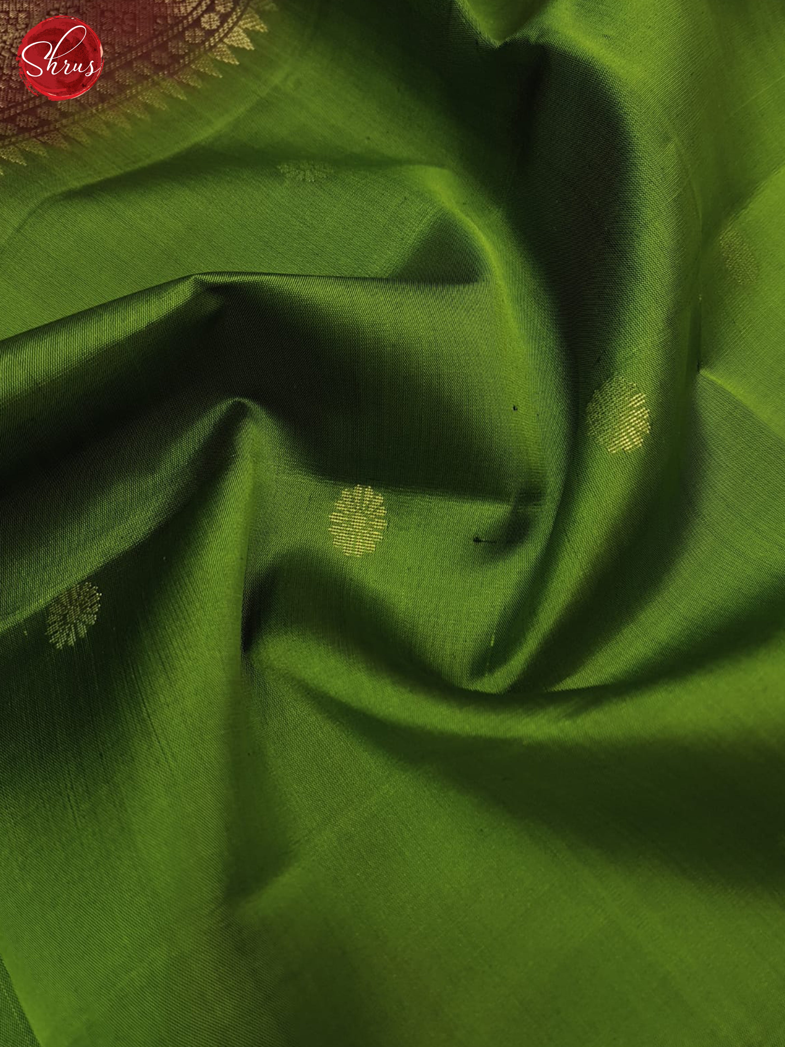 Green And Arakku Maroon-Soft Silk Saree - Shop on ShrusEternity.com