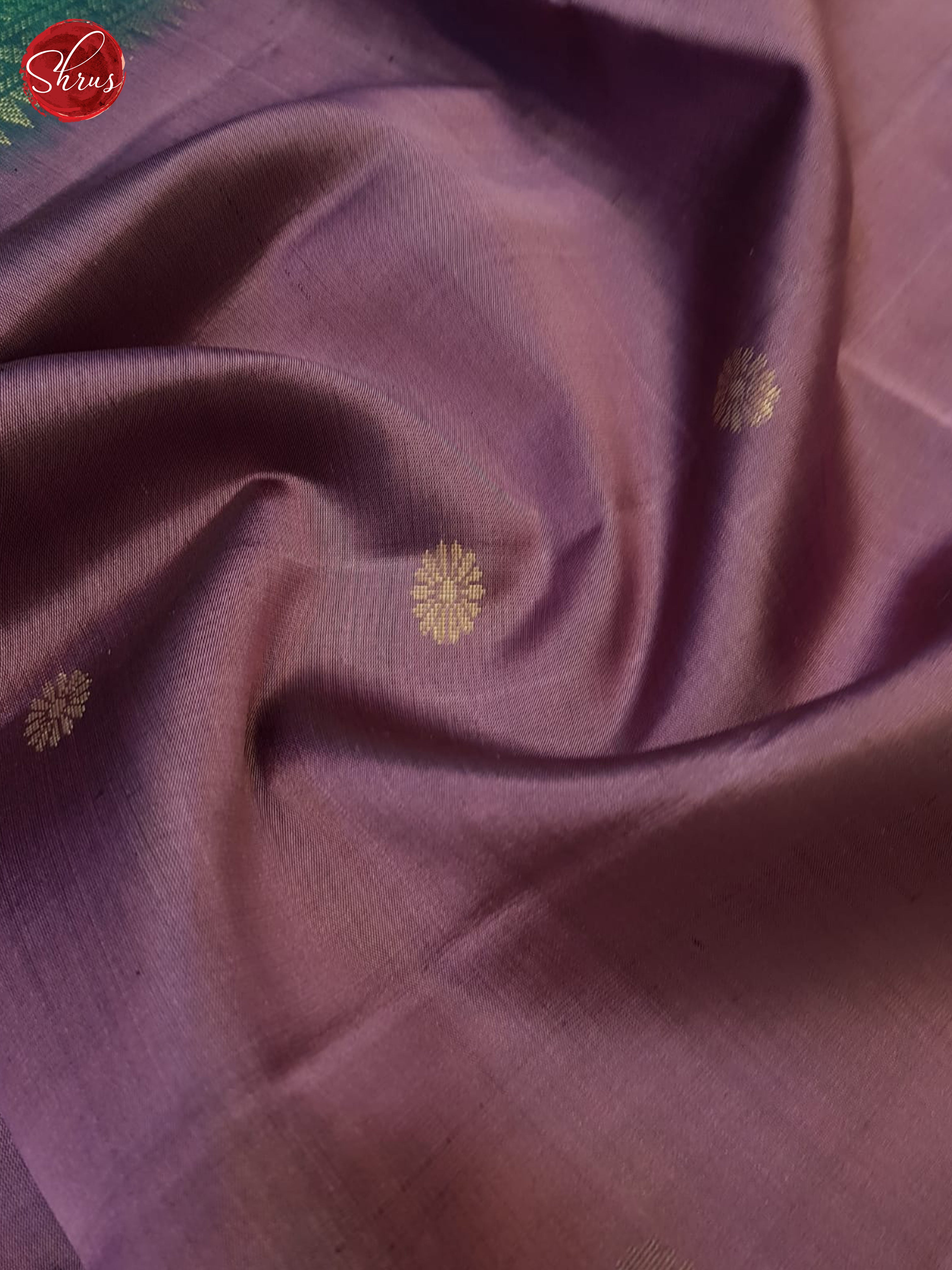 Lavender And Green- Soft Silk Saree - Shop on ShrusEternity.com