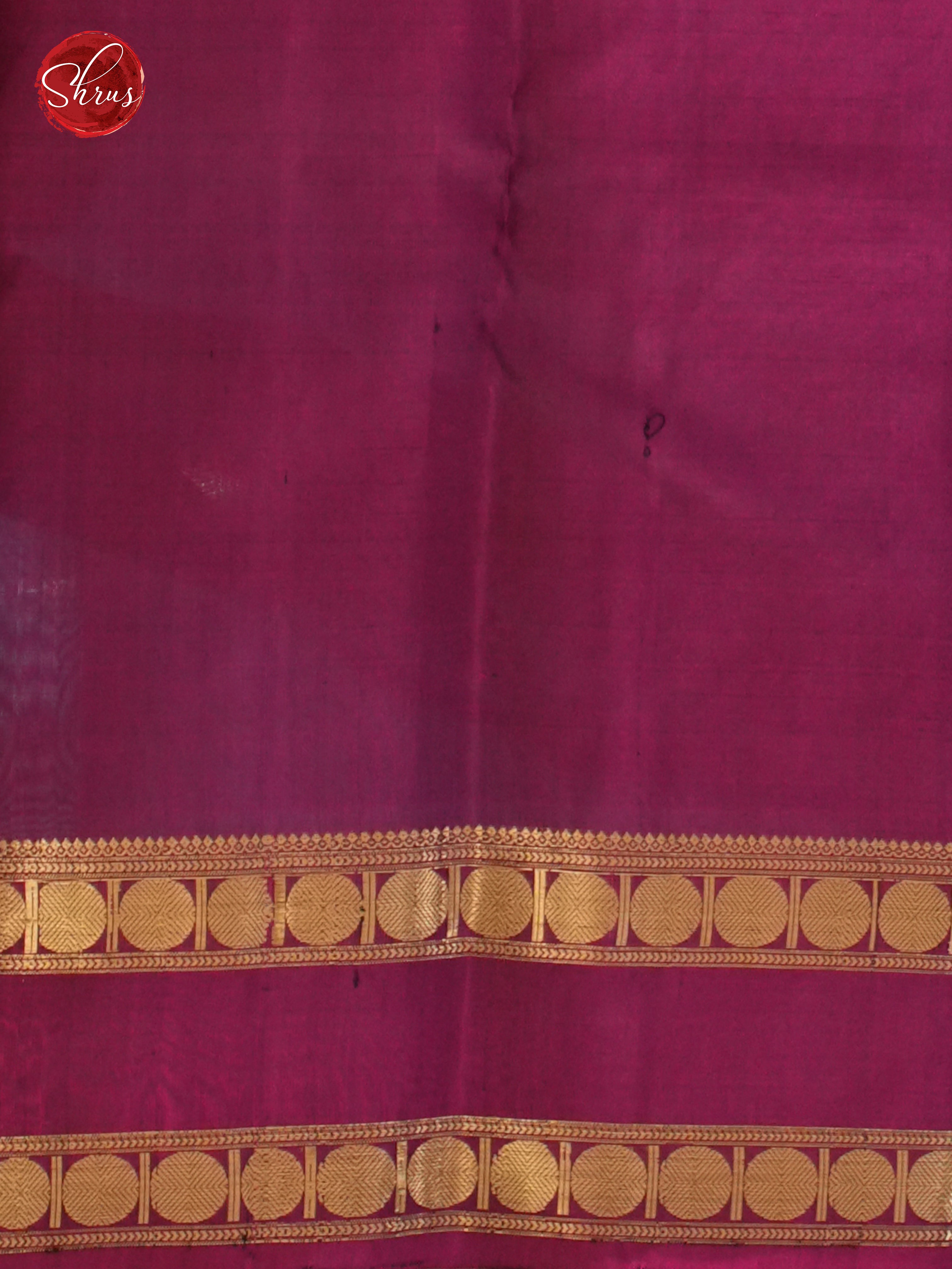 Blue & Wine - Soft Silk Saree - Shop on ShrusEternity.com
