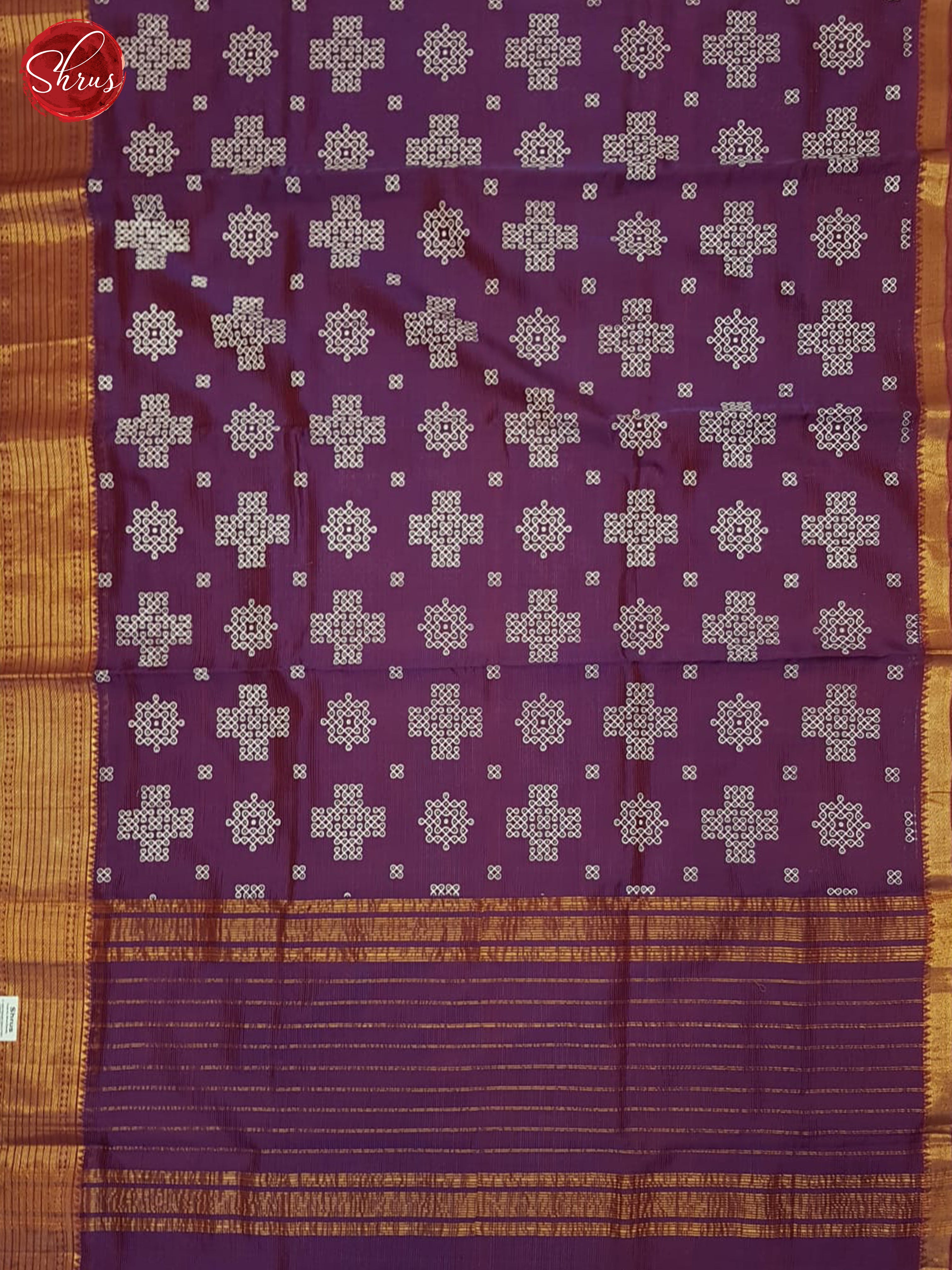 CDS02003 - Mangalagiri silkcotton Saree - Shop on ShrusEternity.com