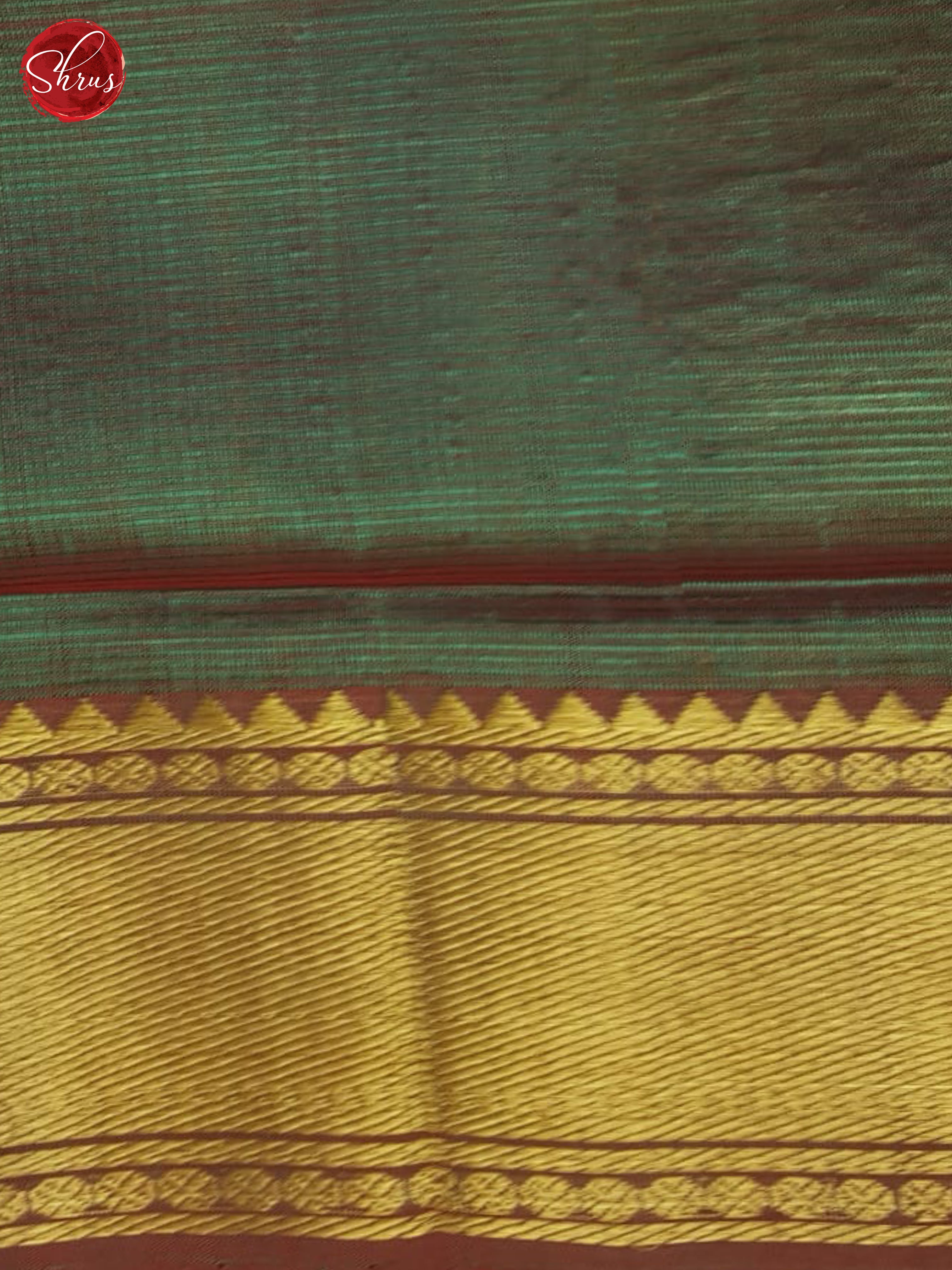 Double Shaded Green & Brown - Mangalagiri silkcotton Saree - Shop on ShrusEternity.com