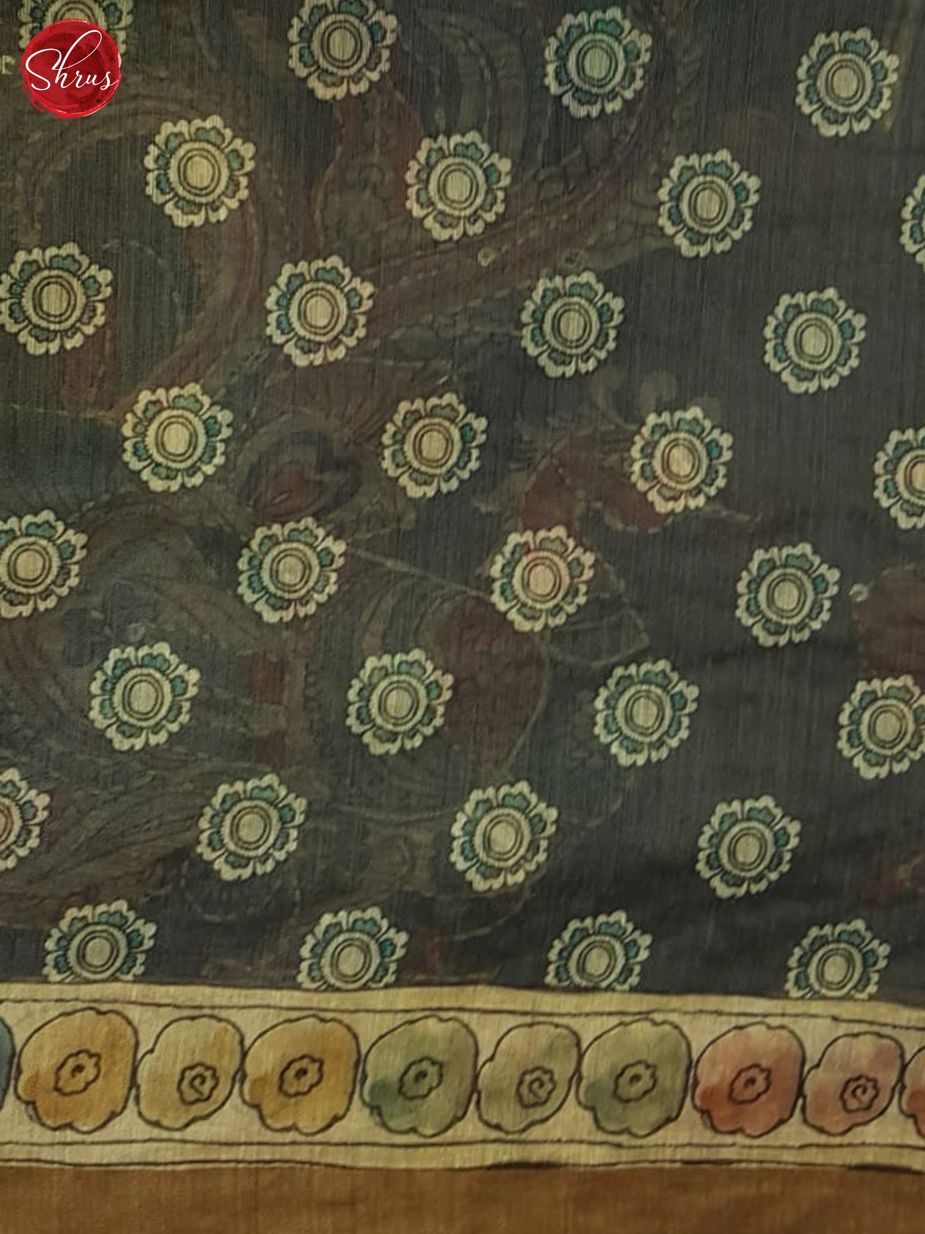 Grey & Brown - Semi Kantha Saree - Shop on ShrusEternity.com