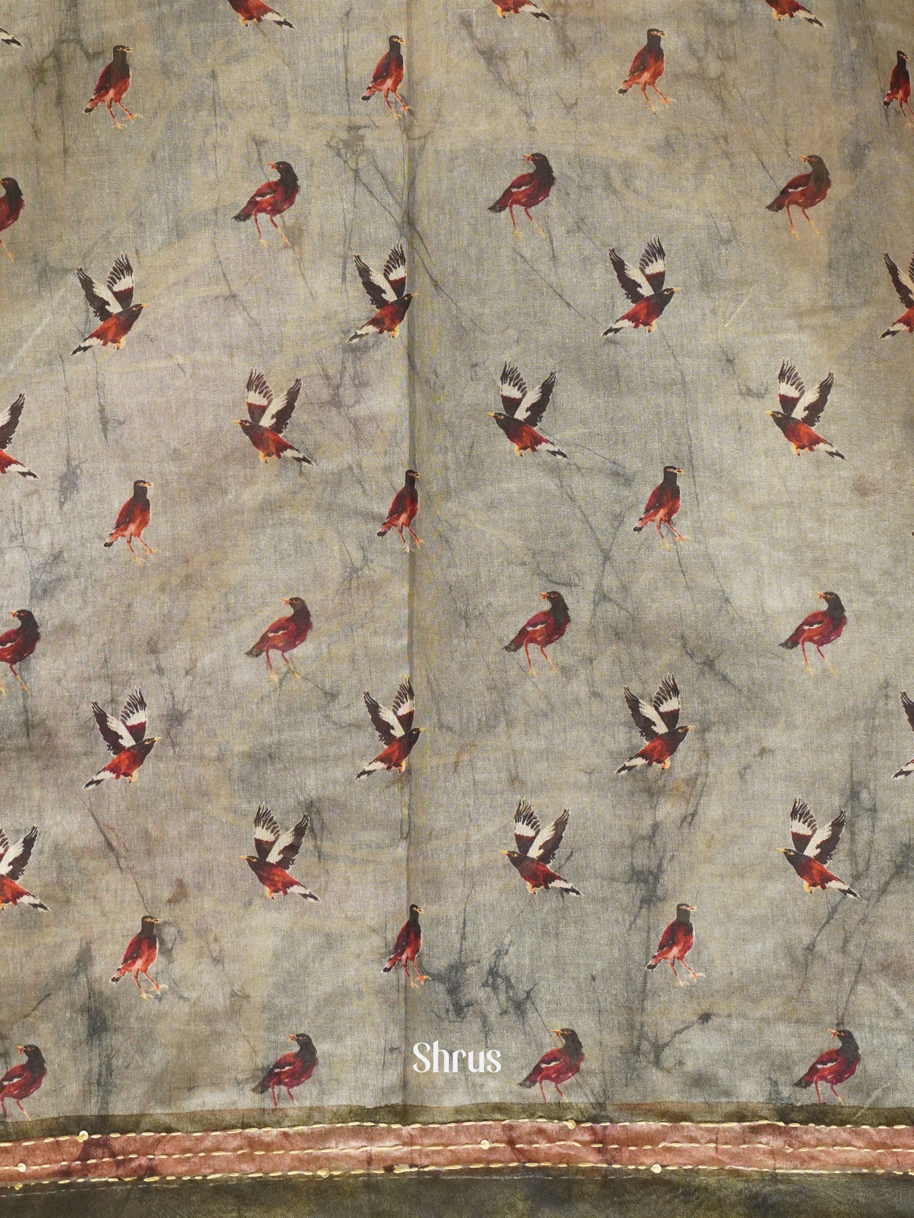 CDS02045 - Semi Kantha Saree - Shop on ShrusEternity.com