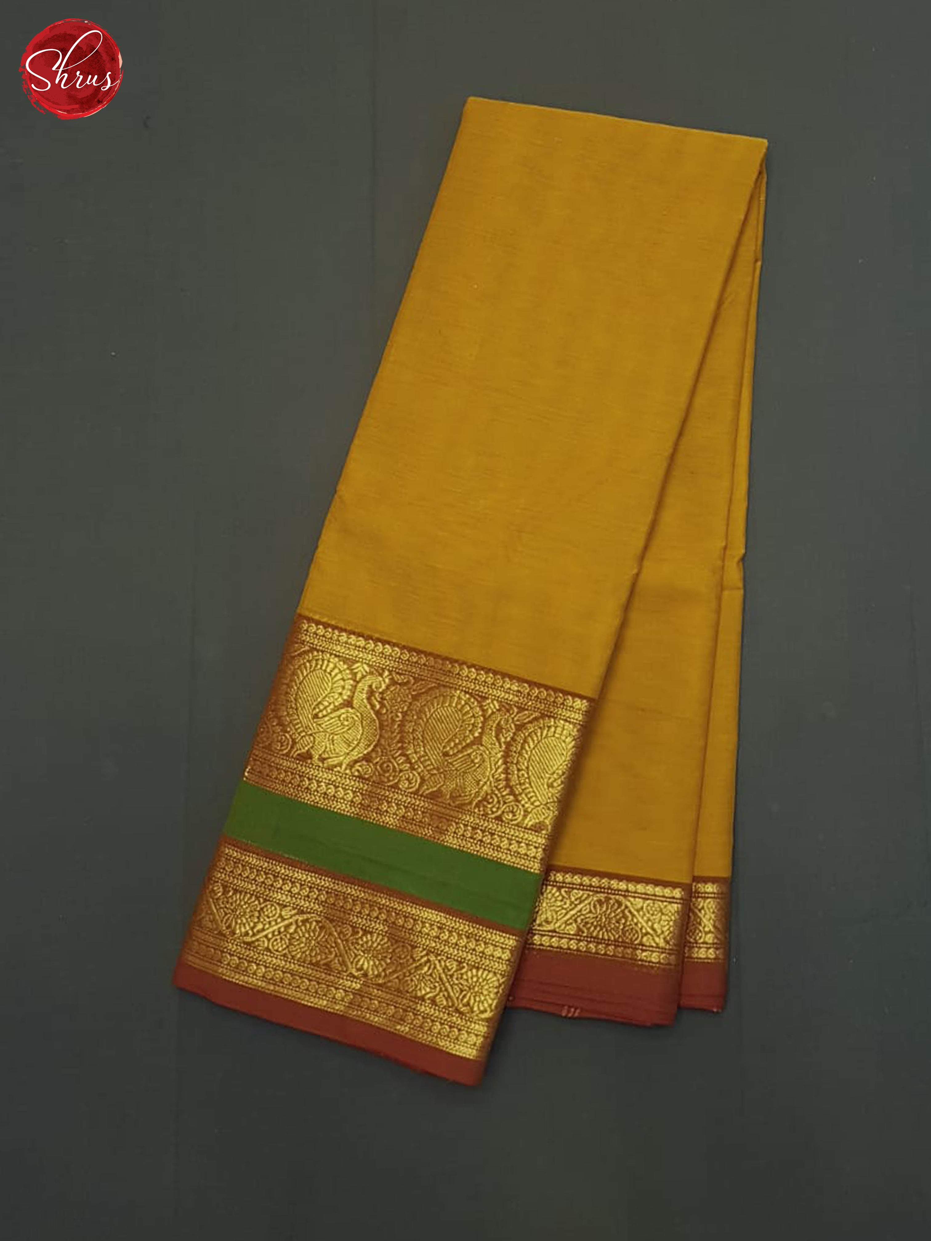 Brown & Green - Chettinad Cotton Saree - Shop on ShrusEternity.com