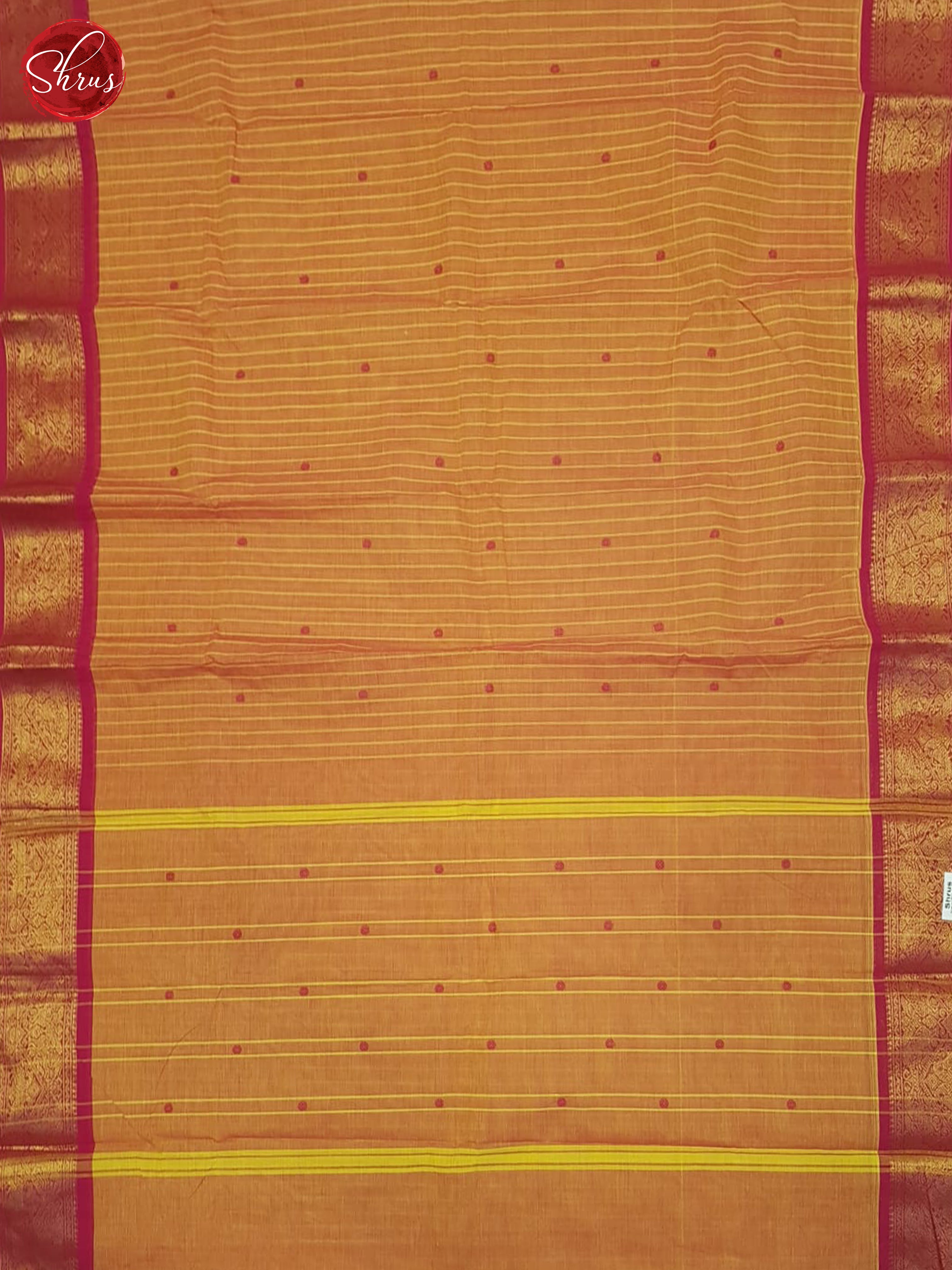 Orange & Pink - Chettinad Cotton Saree - Shop on ShrusEternity.com