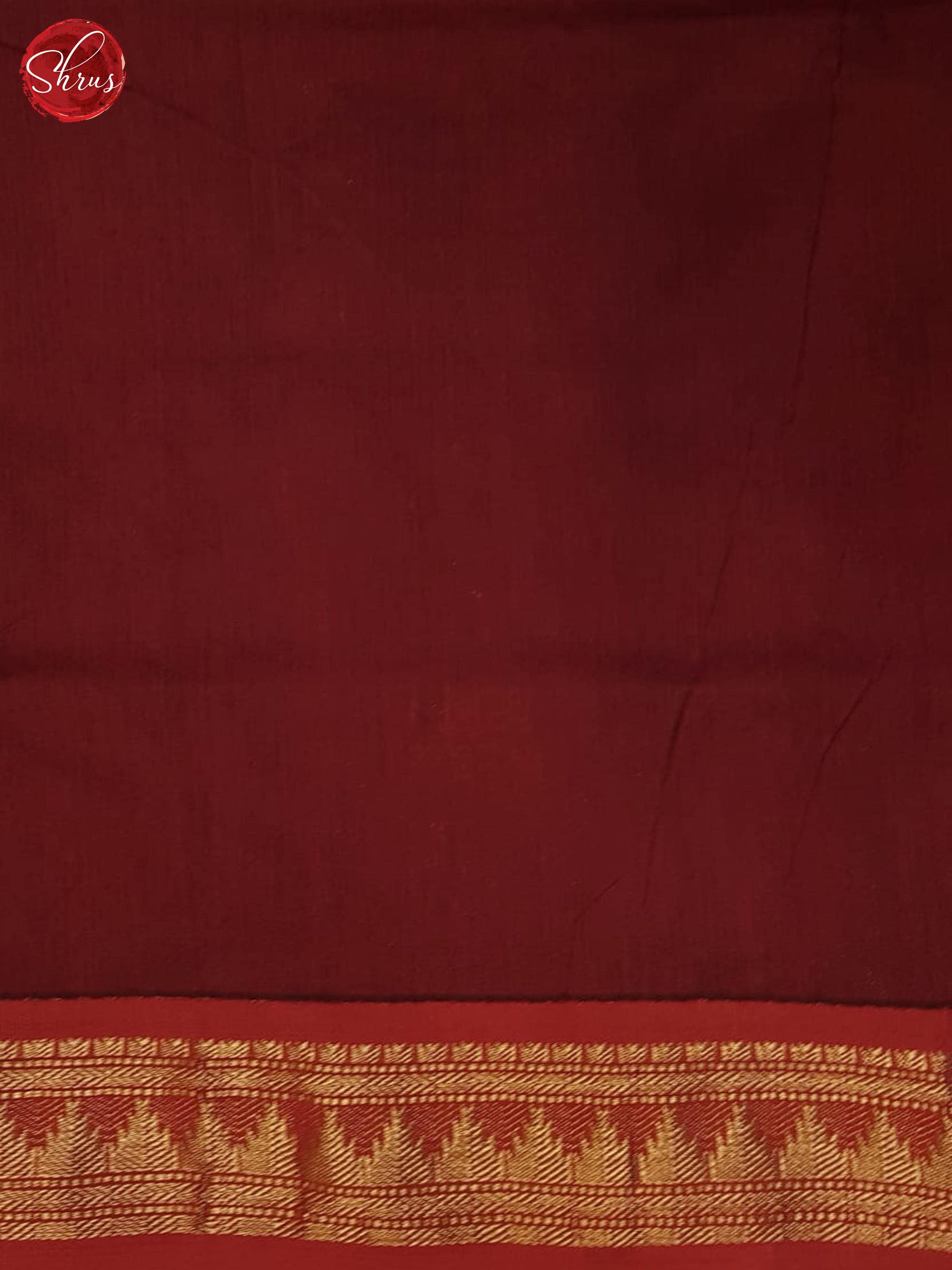 Blue & Maroon - Kalyani Cotton Saree - Shop on ShrusEternity.com