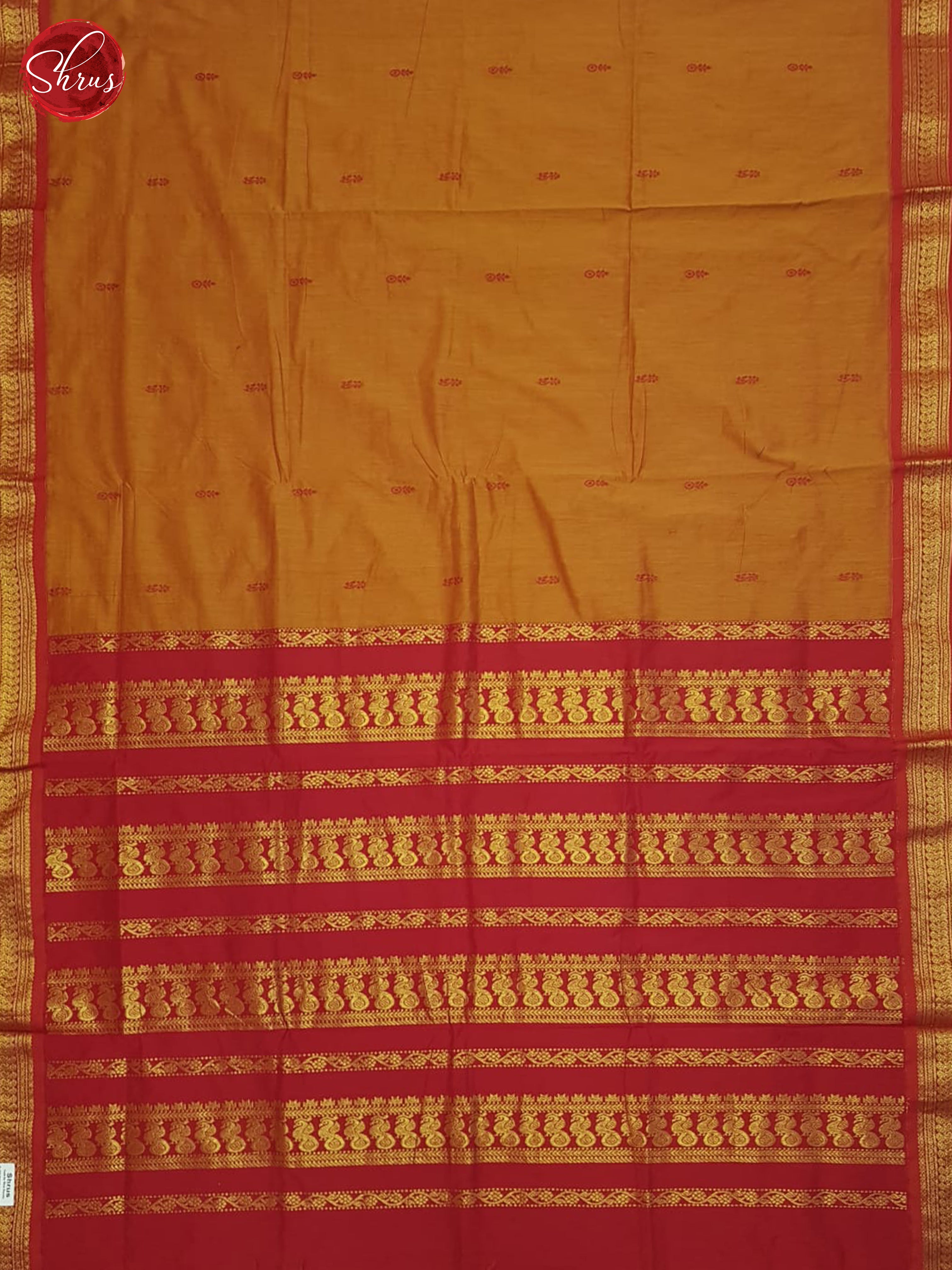Brick & Red - Kalyani Cotton Saree - Shop on ShrusEternity.com