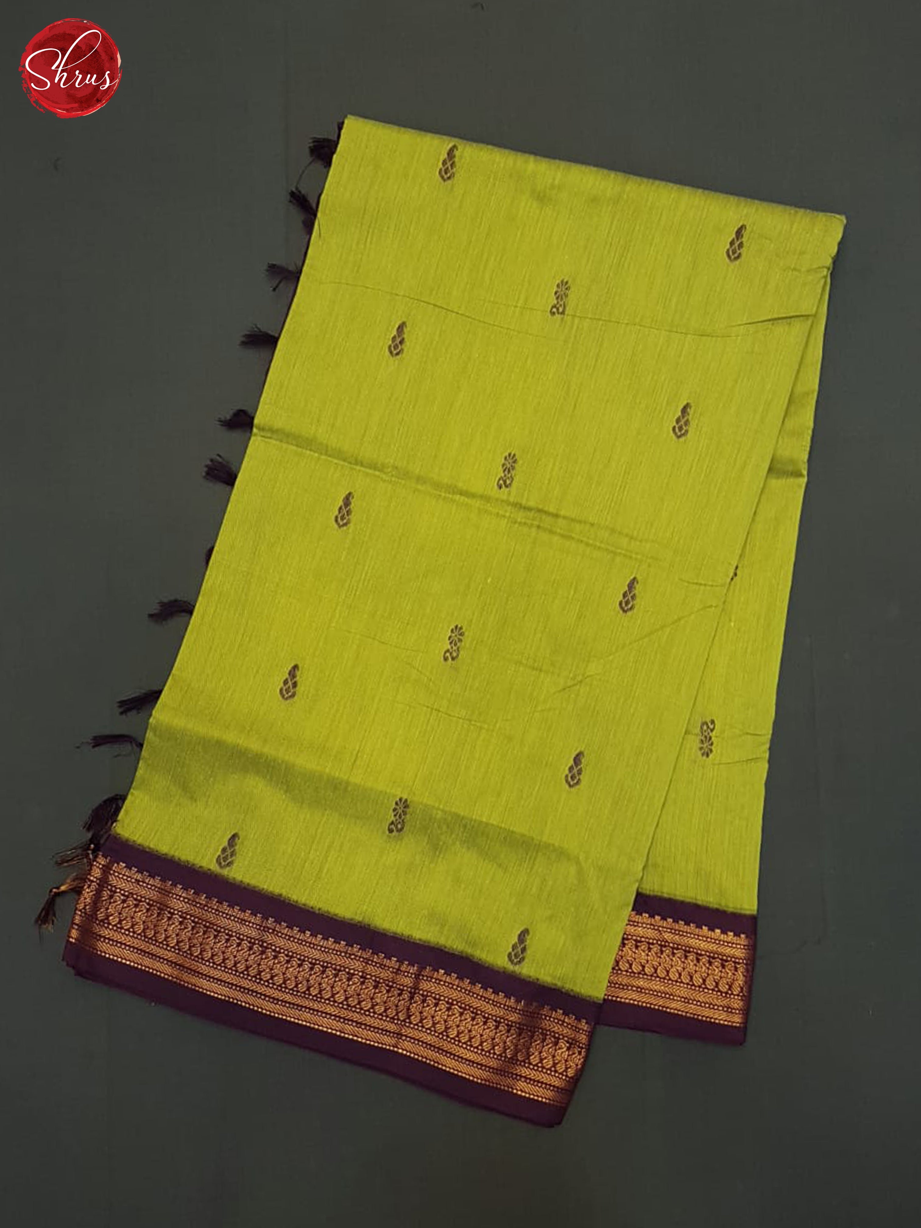 Green & Wine - Kalyani Cotton Saree - Shop on ShrusEternity.com