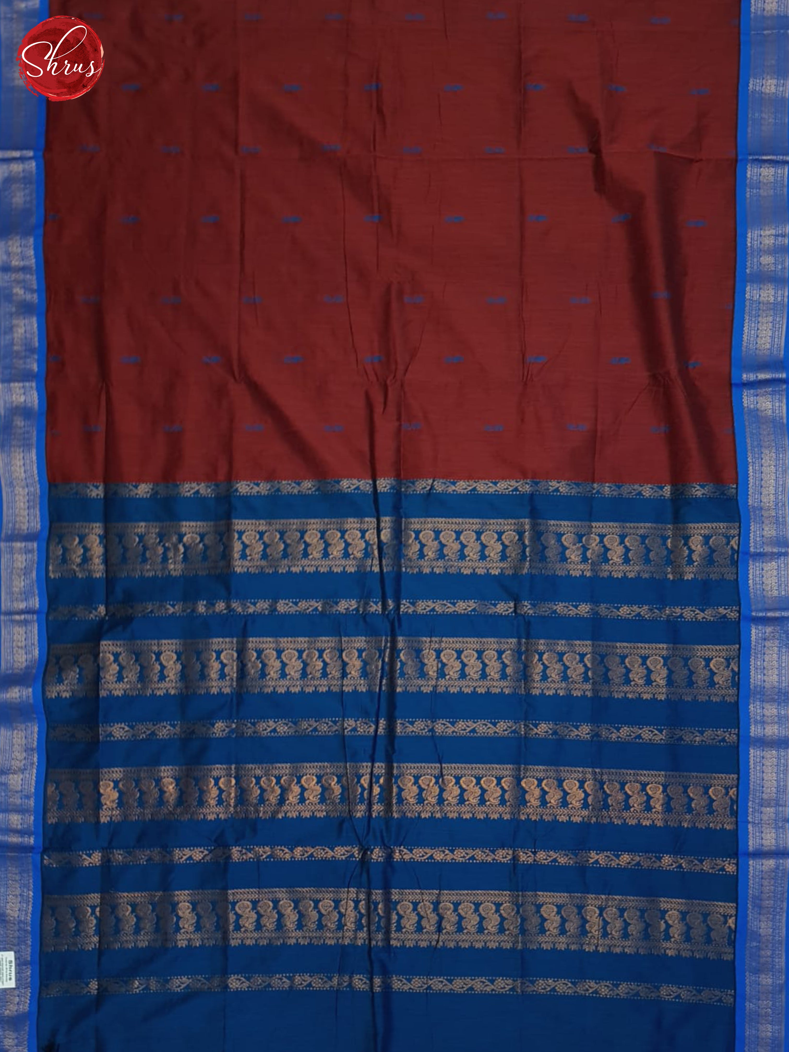 REd & Blue - Kalyani Cotton Saree - Shop on ShrusEternity.com