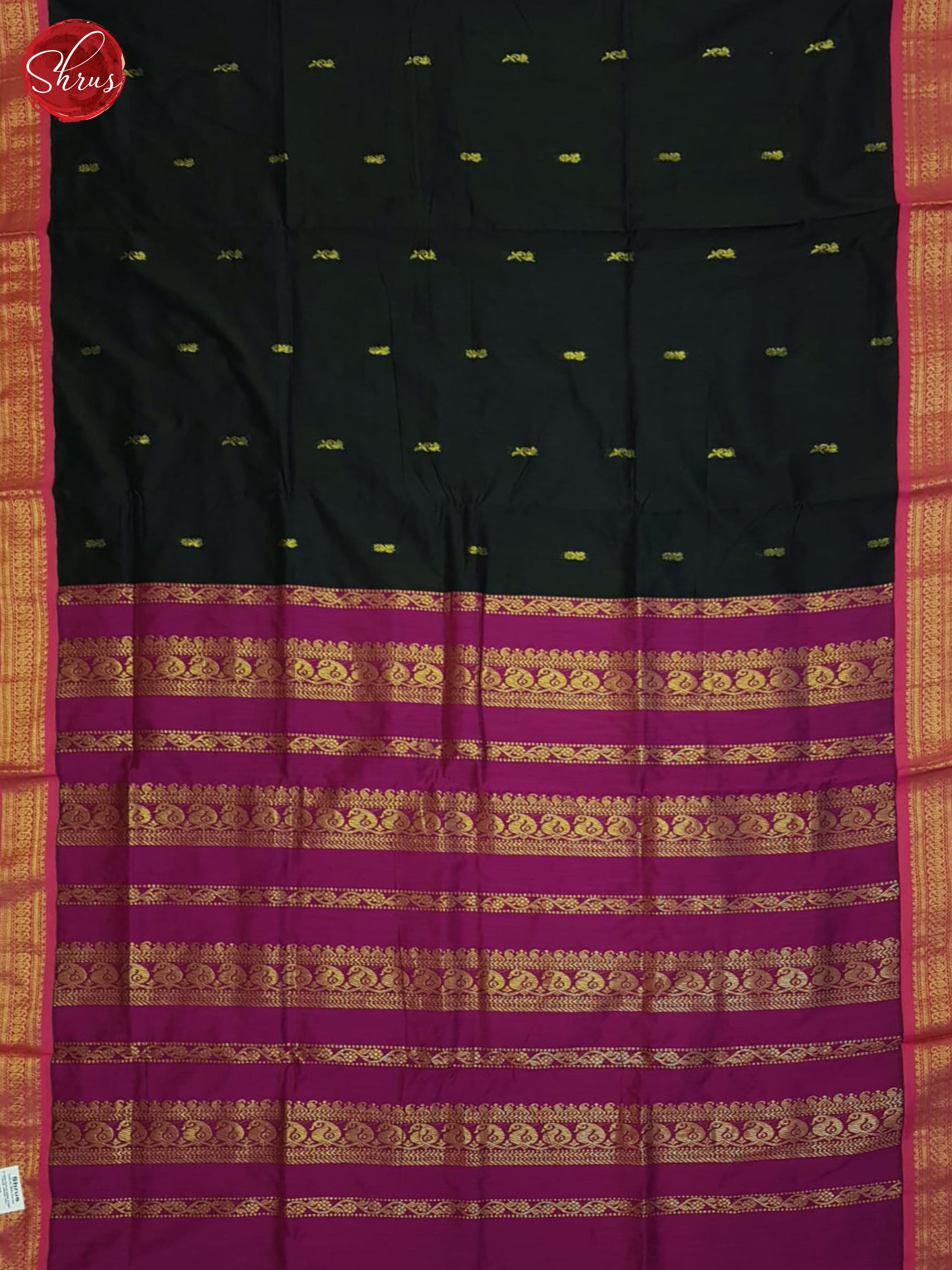 Black & Pink - Kalyani Cotton Saree - Shop on ShrusEternity.com