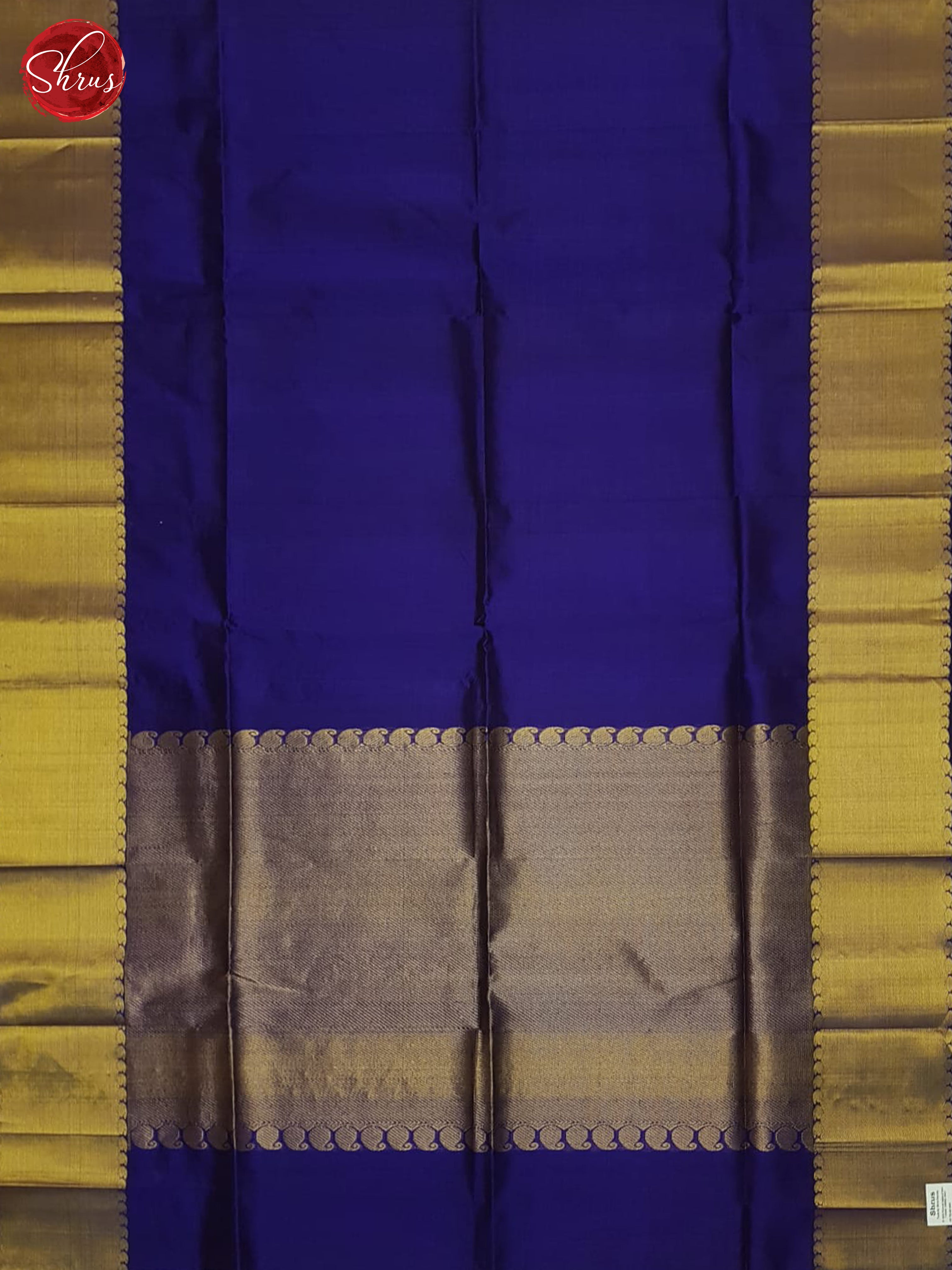 Blue(Single Tone)- Silk Cotton Saree - Shop on ShrusEternity.com
